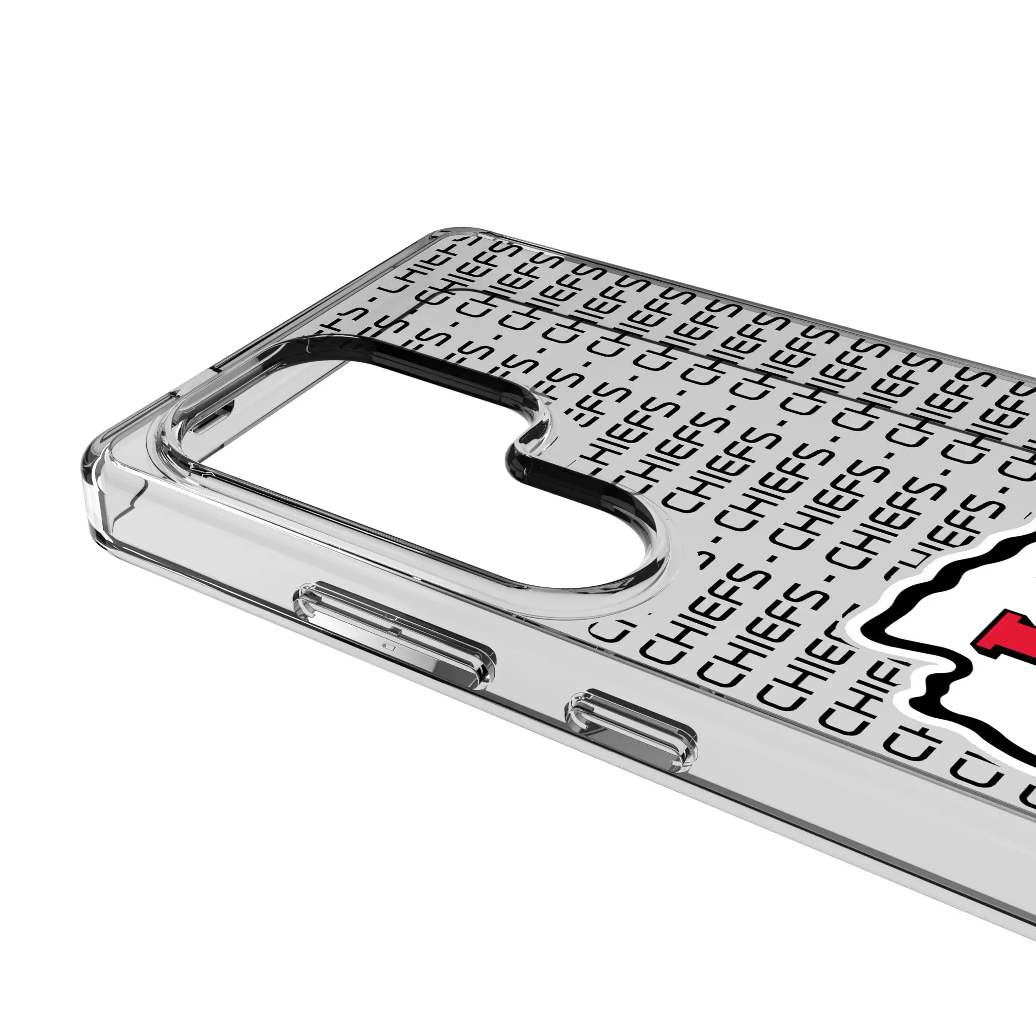 Kansas City Chiefs Text Backdrop Clear Phone Case for Samsung Galaxy