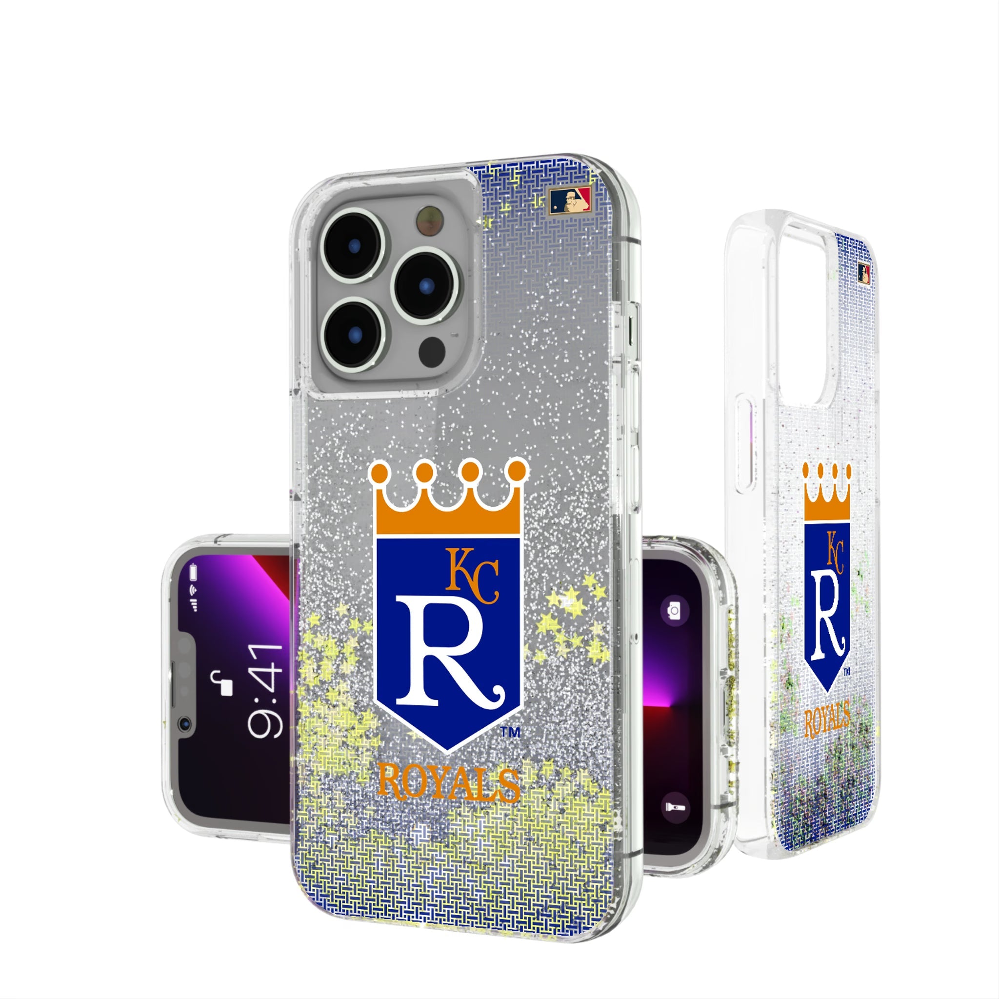 Kansas City Royals 1969-1978 - Cooperstown Collection Linen Glitter Phone Case