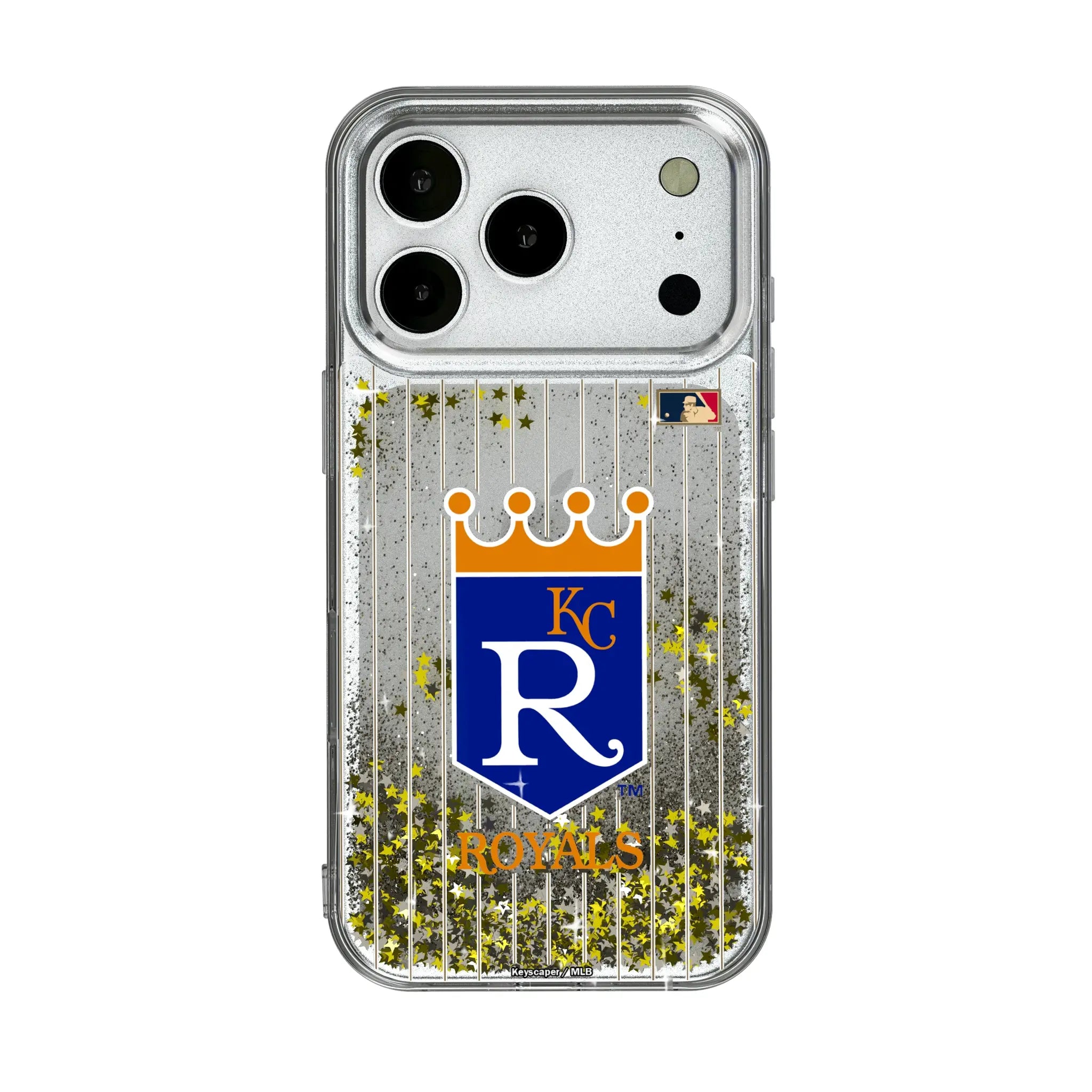 Kansas City Royals 1969-1978 - Cooperstown Collection Pinstripe Glitter Phone Case