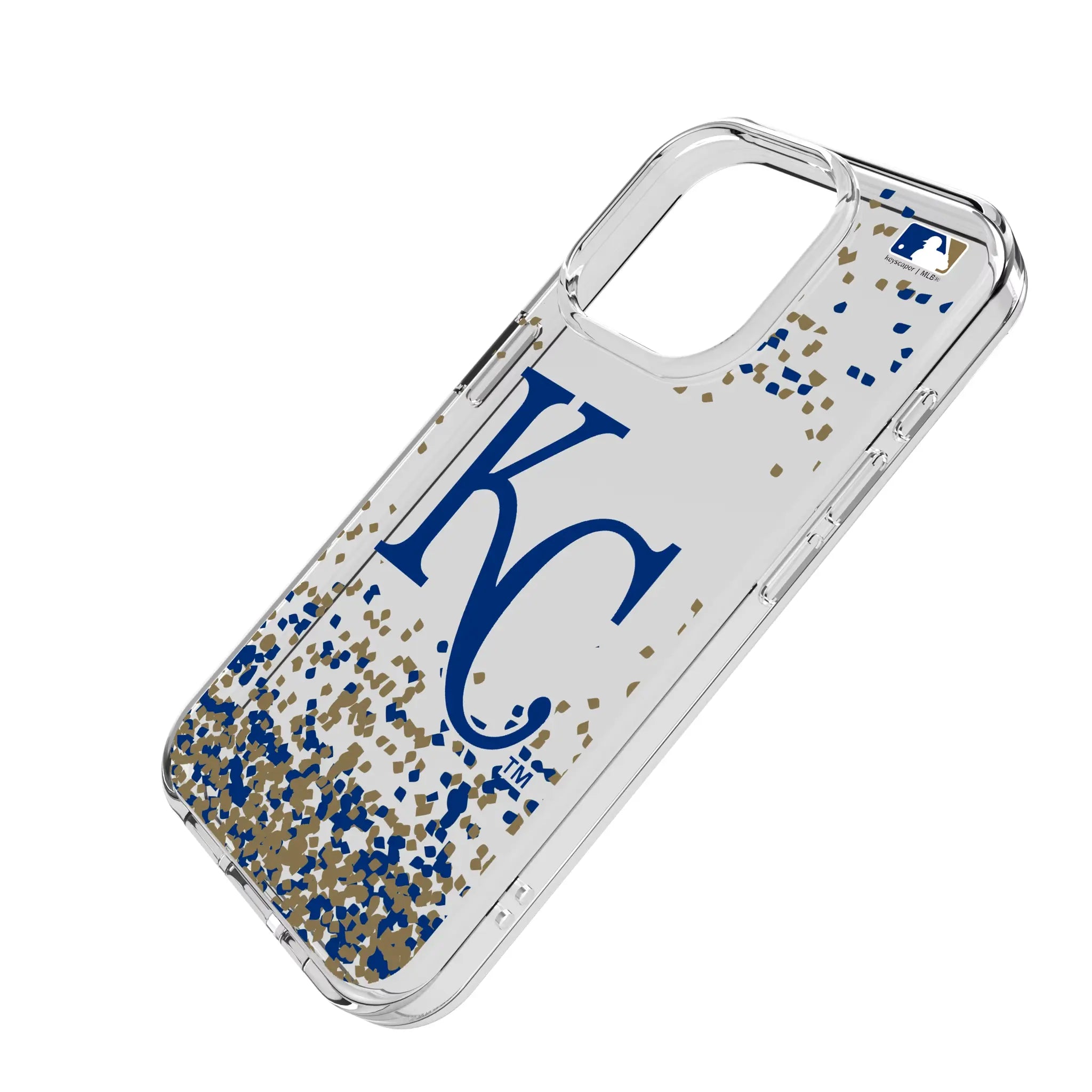 Kansas City Royals Confetti Clear Phone Case for Apple iPhone