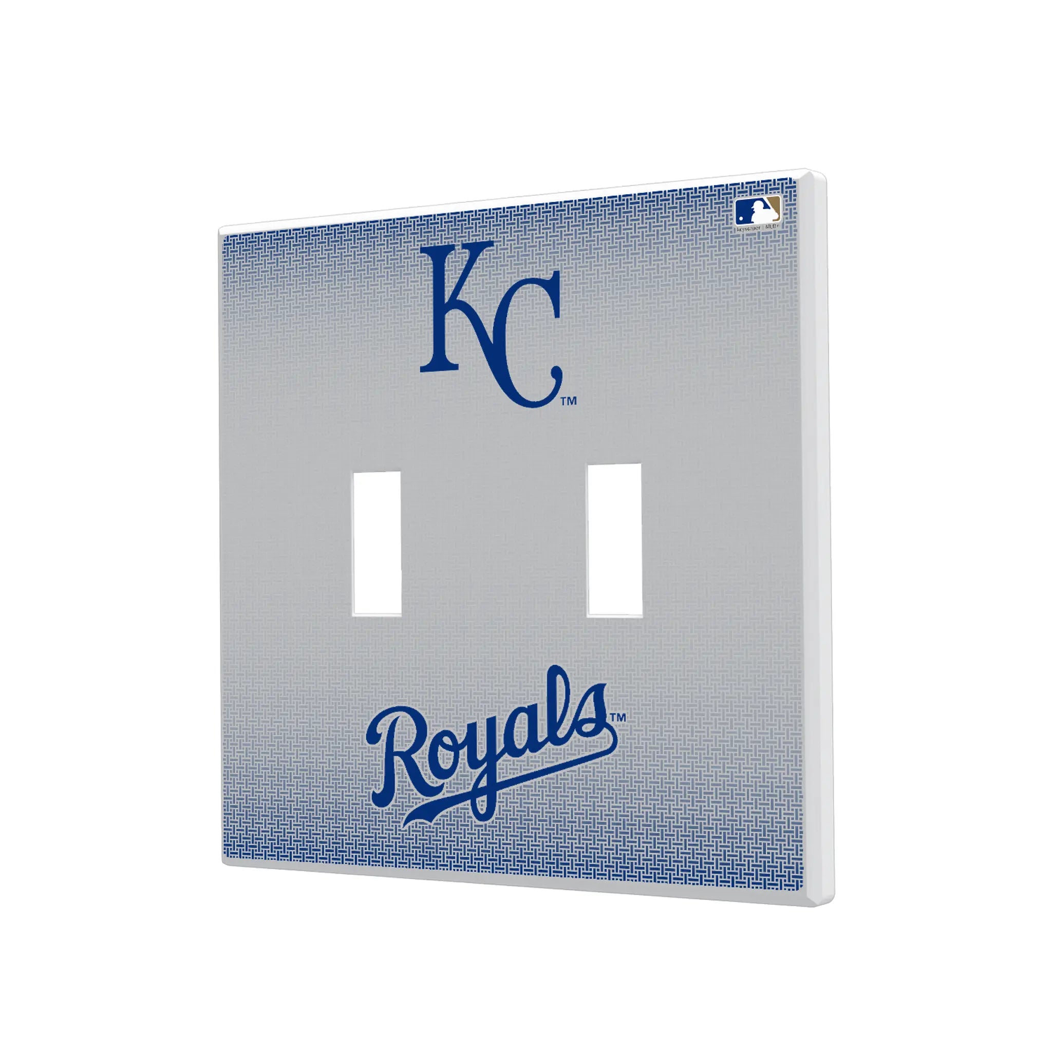 Kansas City Royals Linen Hidden-Screw Light Switch Plate