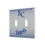 Kansas City Royals Linen Hidden-Screw Light Switch Plate