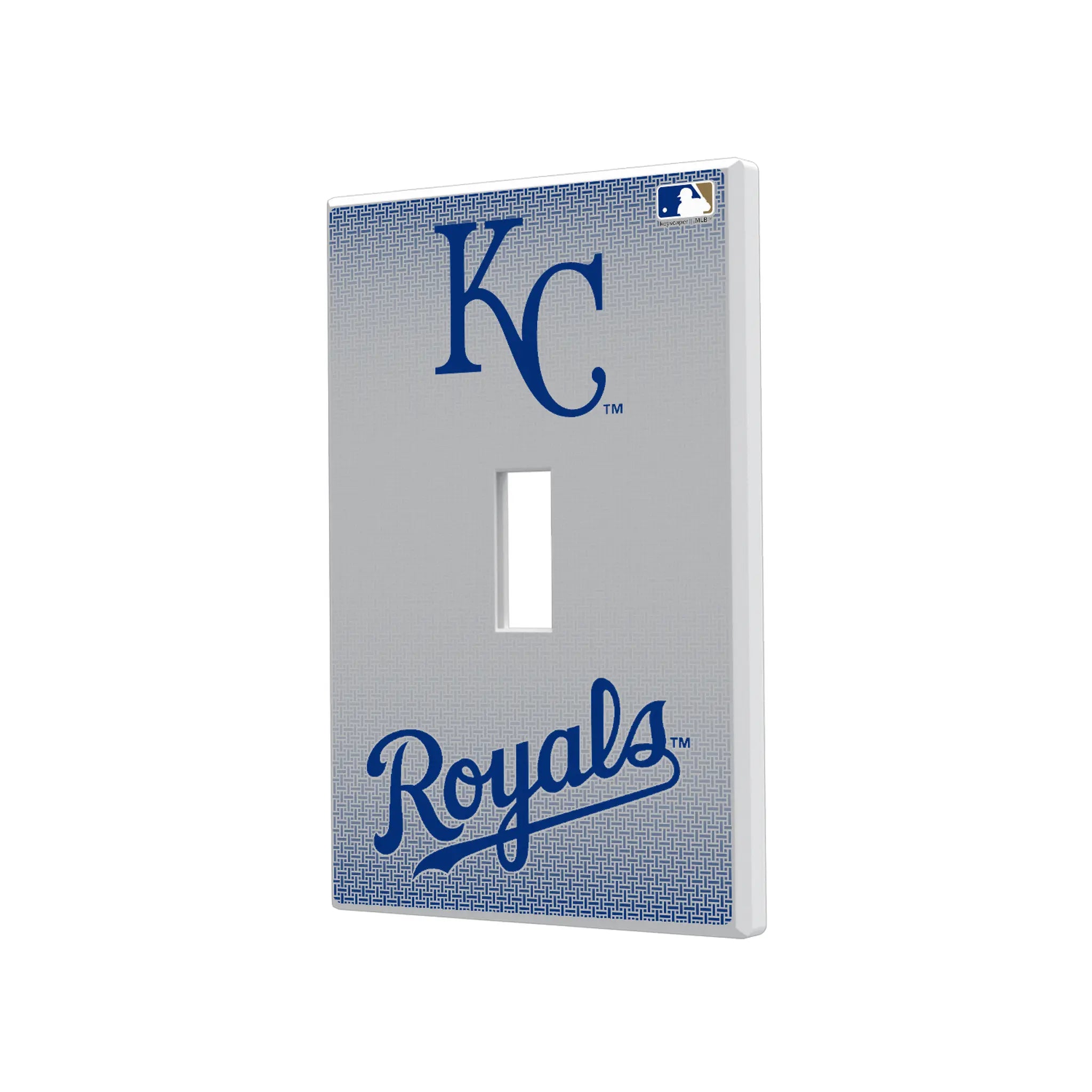 Kansas City Royals Linen Hidden-Screw Light Switch Plate