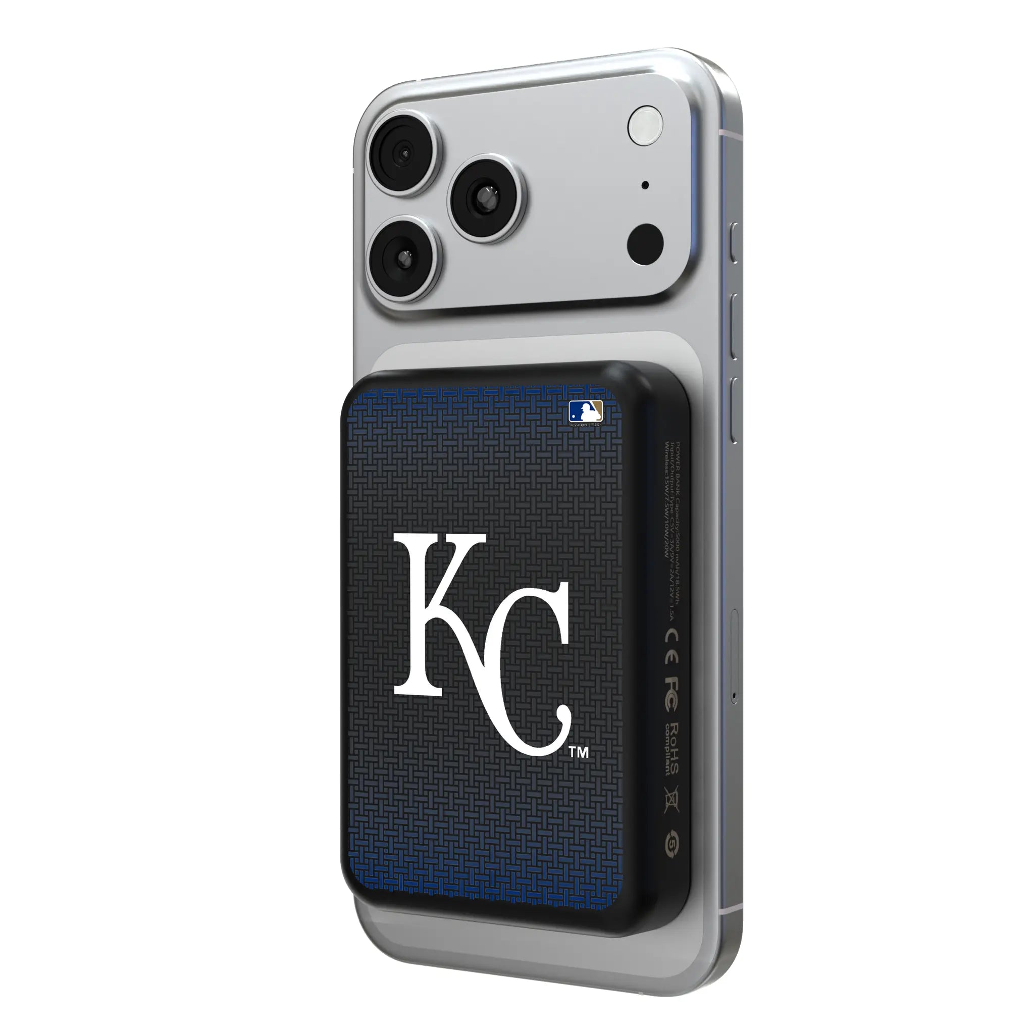 Kansas City Royals Linen Wireless Mag Power Bank