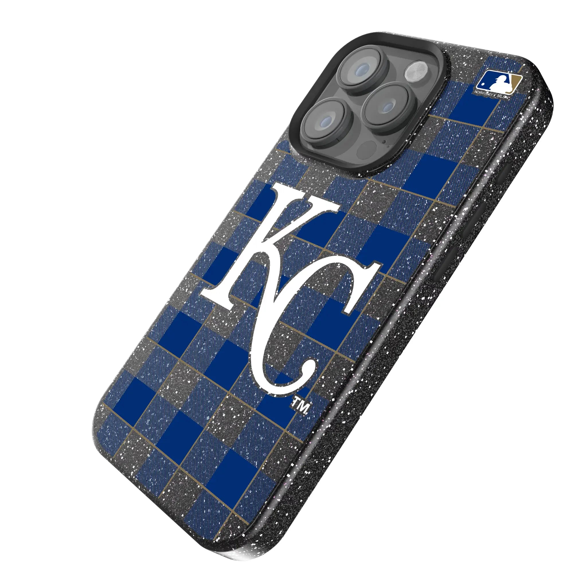 Kansas City Royals Plaid Bling Phone Case