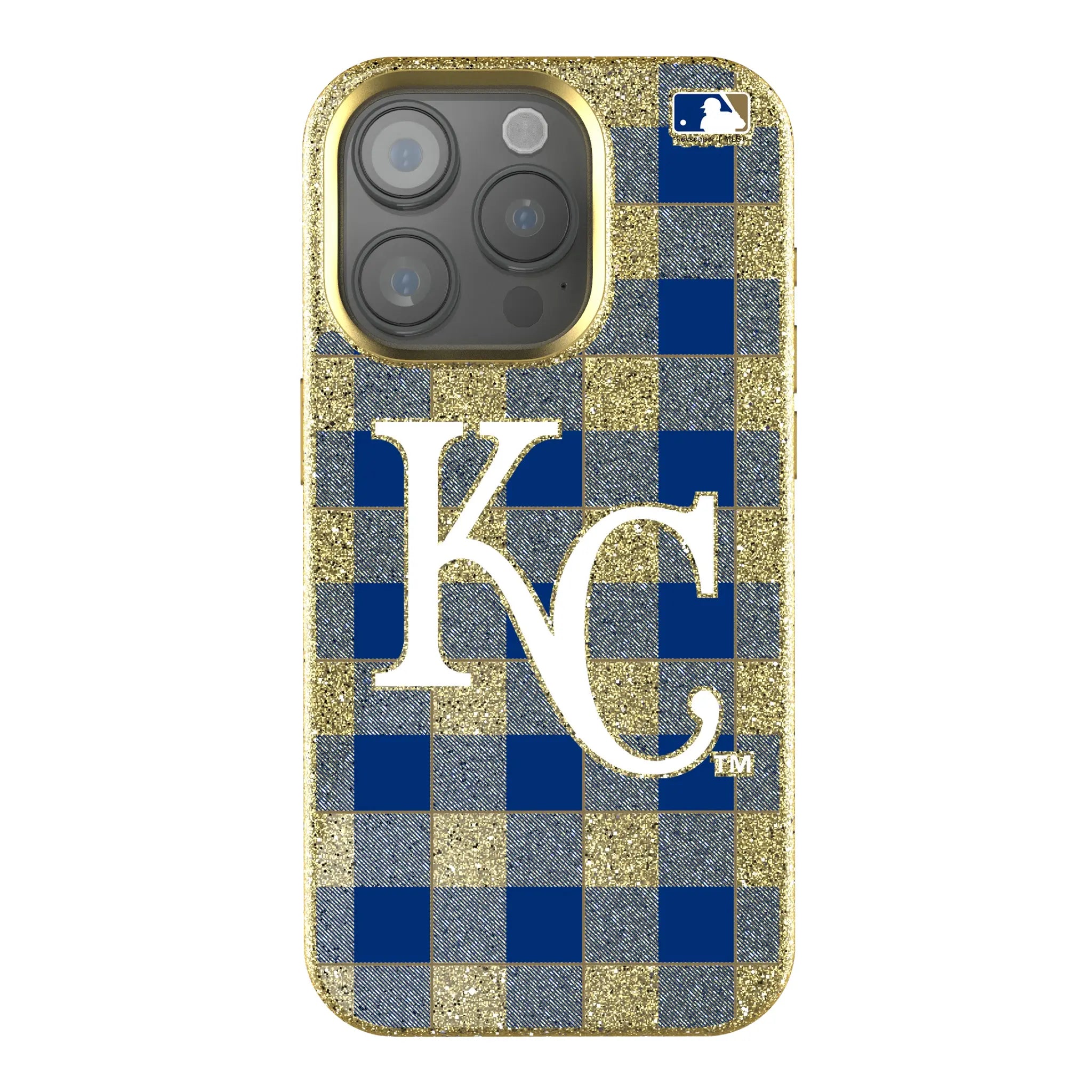 Kansas City Royals Plaid Bling Phone Case