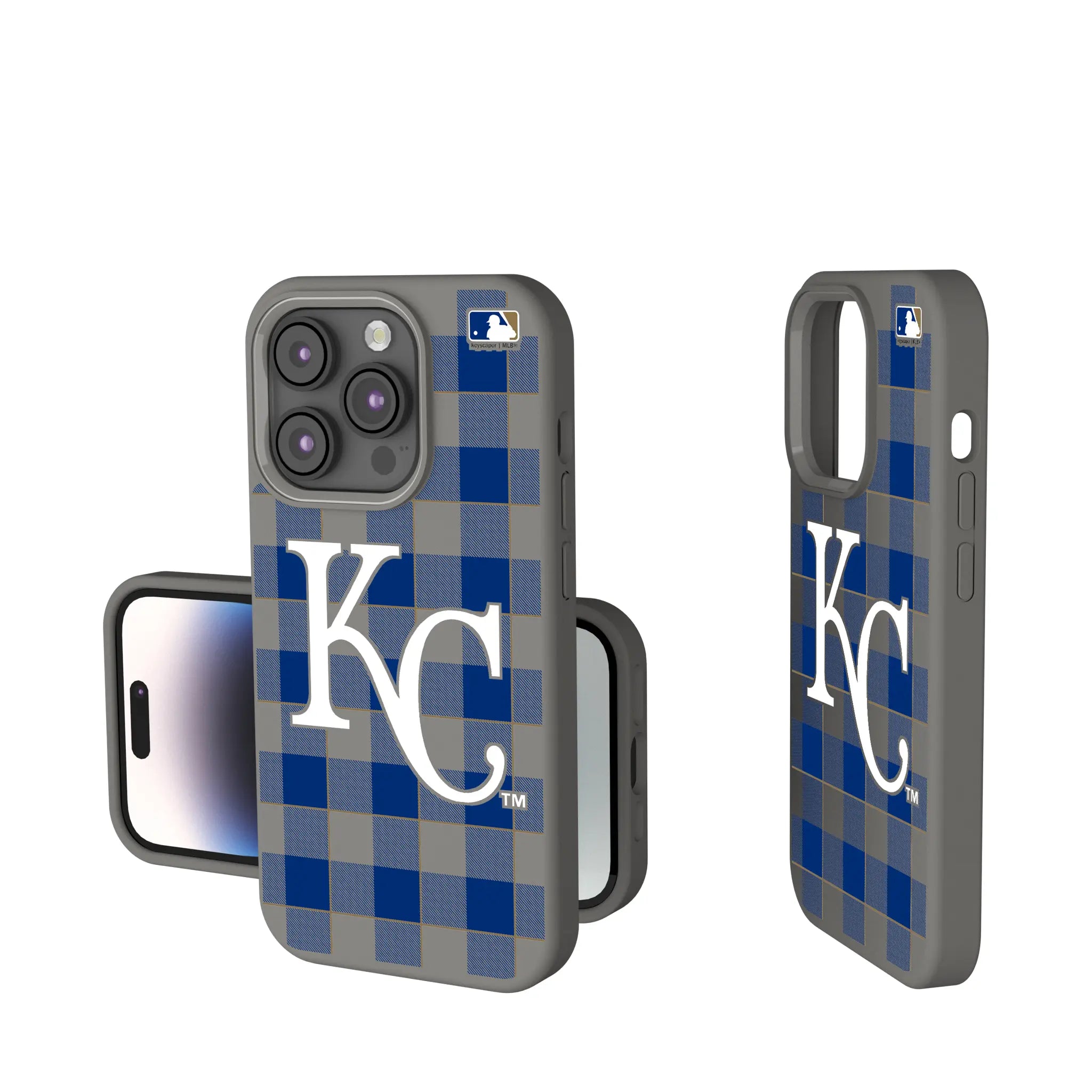 Kansas City Royals Plaid Soft Touch Phone Case