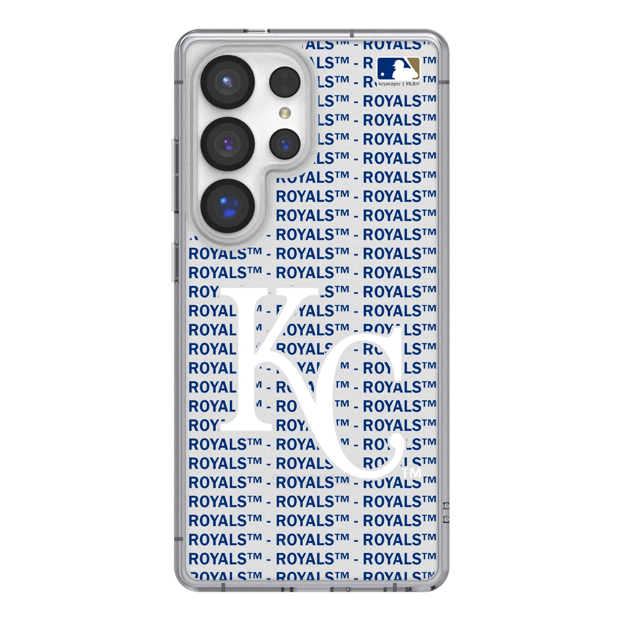 Kansas City Royals Text Backdrop Clear Phone Case for Samsung Galaxy