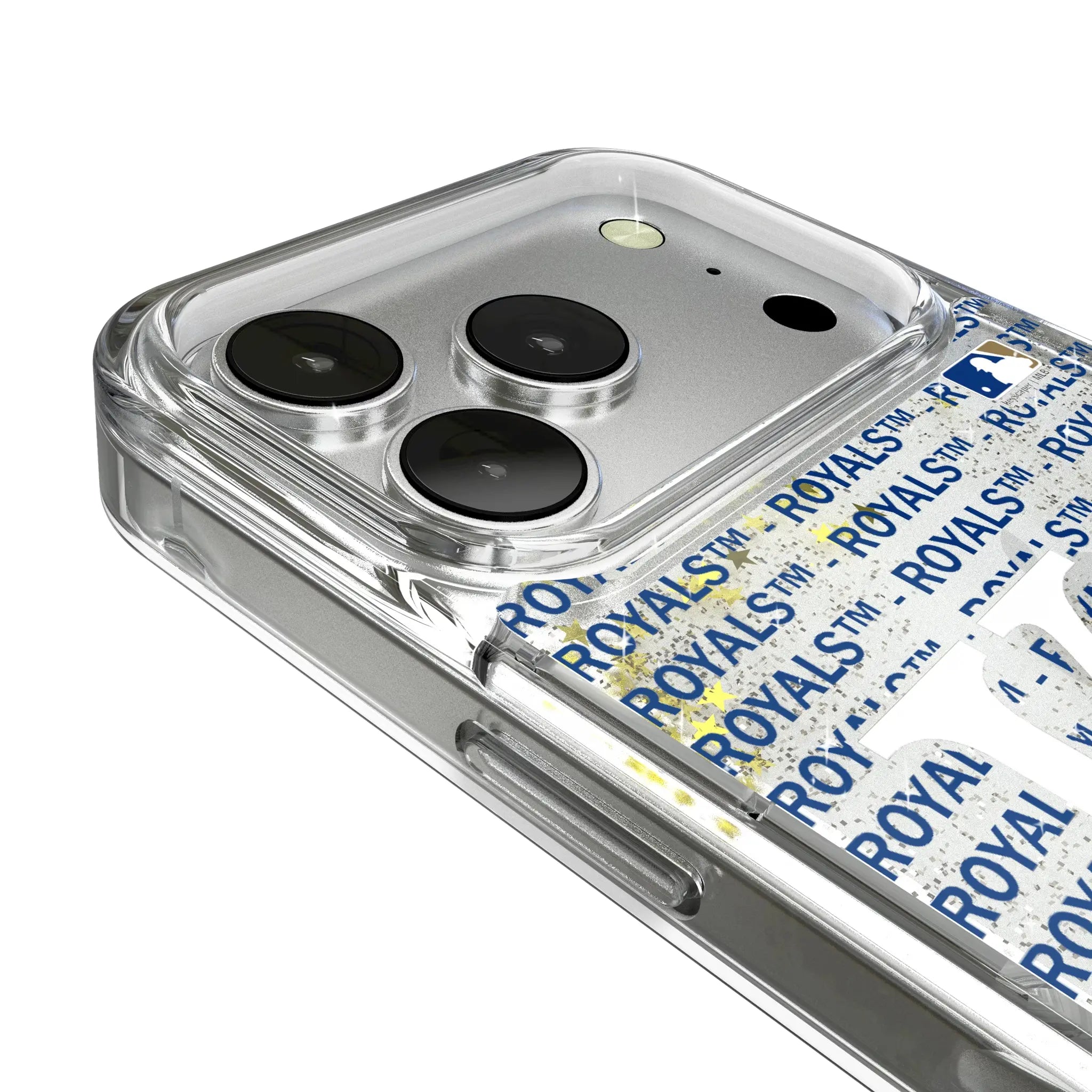 Kansas City Royals Text Backdrop Glitter Phone Case