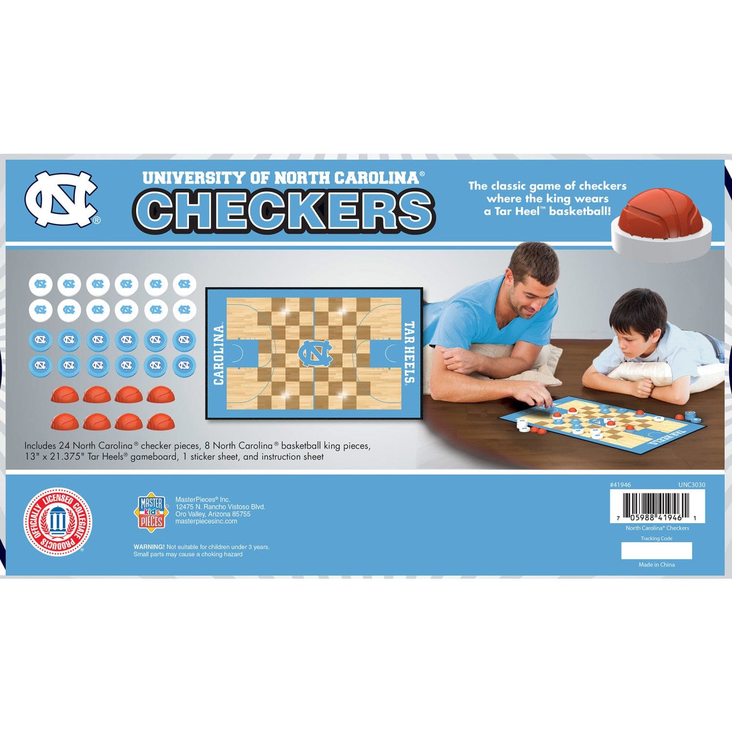 UNC Tar Heels Checkers Game - Sports Gifts, Sports Memorabilia, Sports Collectibles, Fan Shop