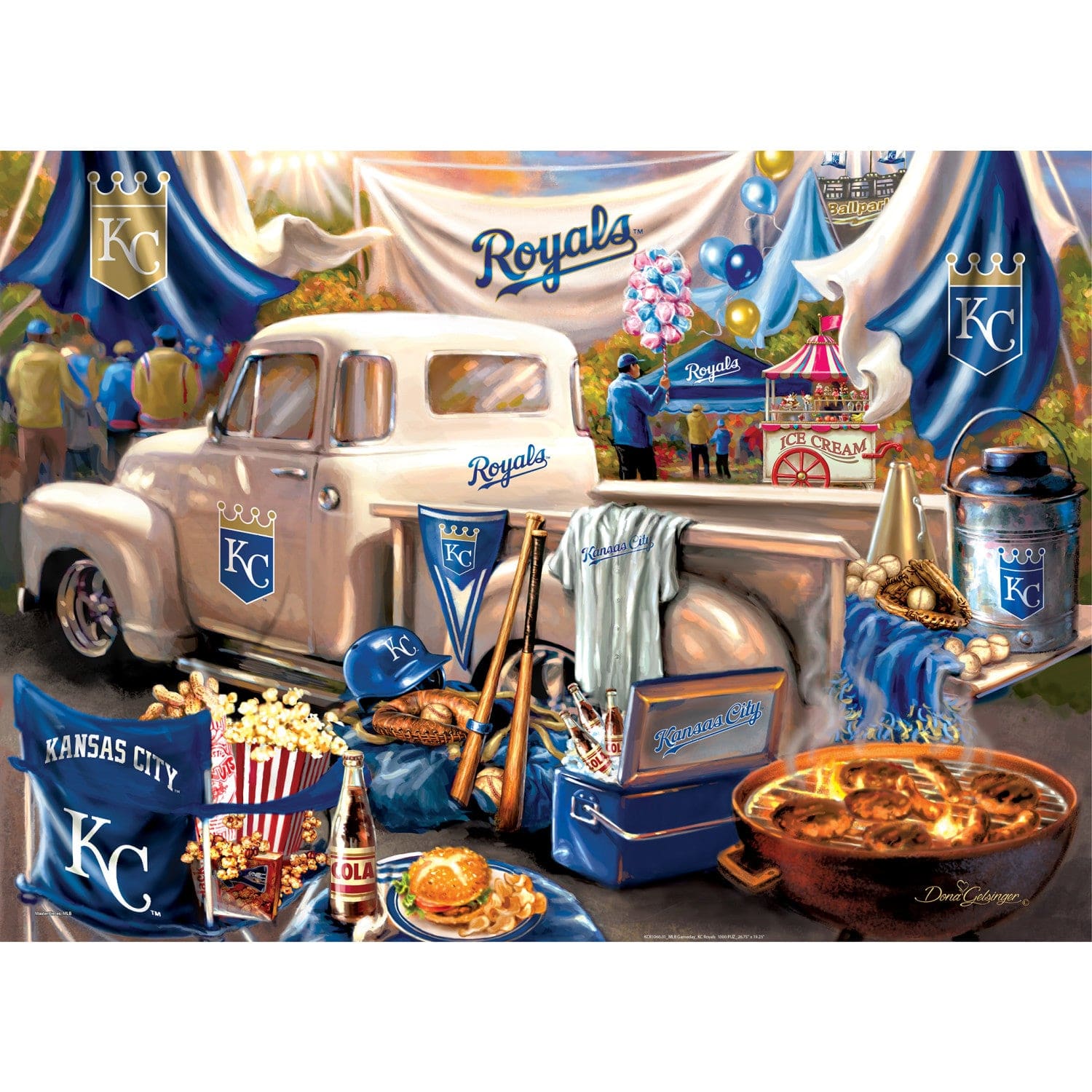 Kansas City Royals Gameday 1000 Piece Jigsaw Puzzle - Sports Gifts, Sports Memorabilia, Sports Collectibles, Fan Shop