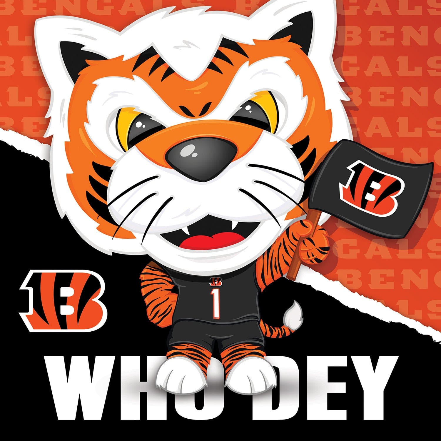 Cincinnati Bengals Mascot Who Dey 100-Piece Jigsaw Puzzle - Sports Gifts, Sports Memorabilia, Sports Collectibles, Fan Shop