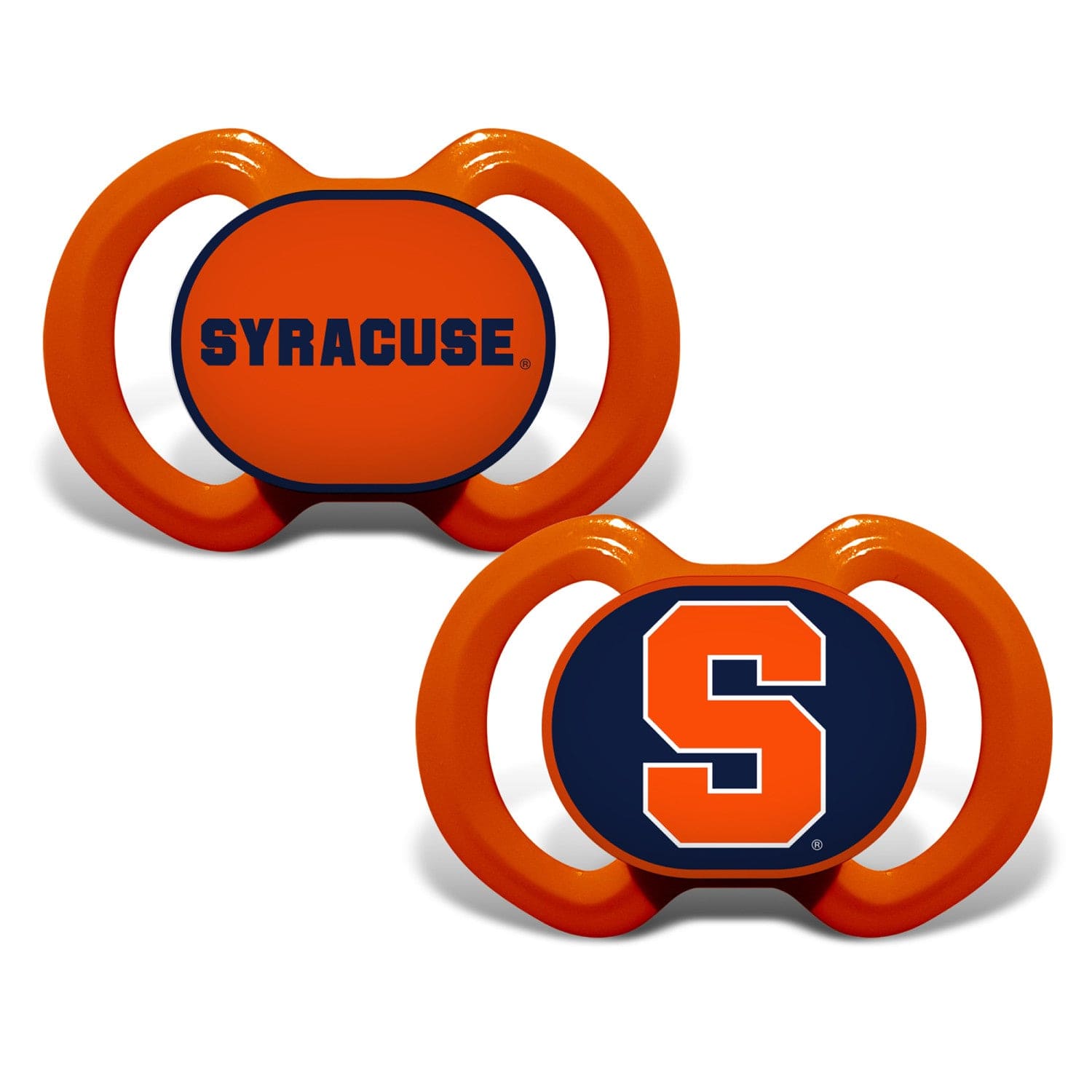 Syracuse Orange Pacifier 2-Pack - Sports Gifts, Sports Memorabilia, Sports Collectibles, Fan Shop