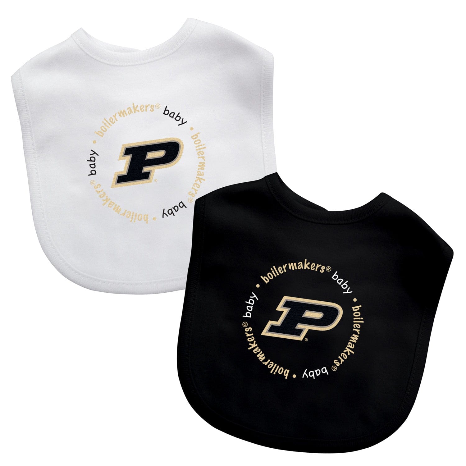 Purdue Boilermakers Baby Bibs 2-Pack - Sports Gifts, Sports Memorabilia, Sports Collectibles, Fan Shop