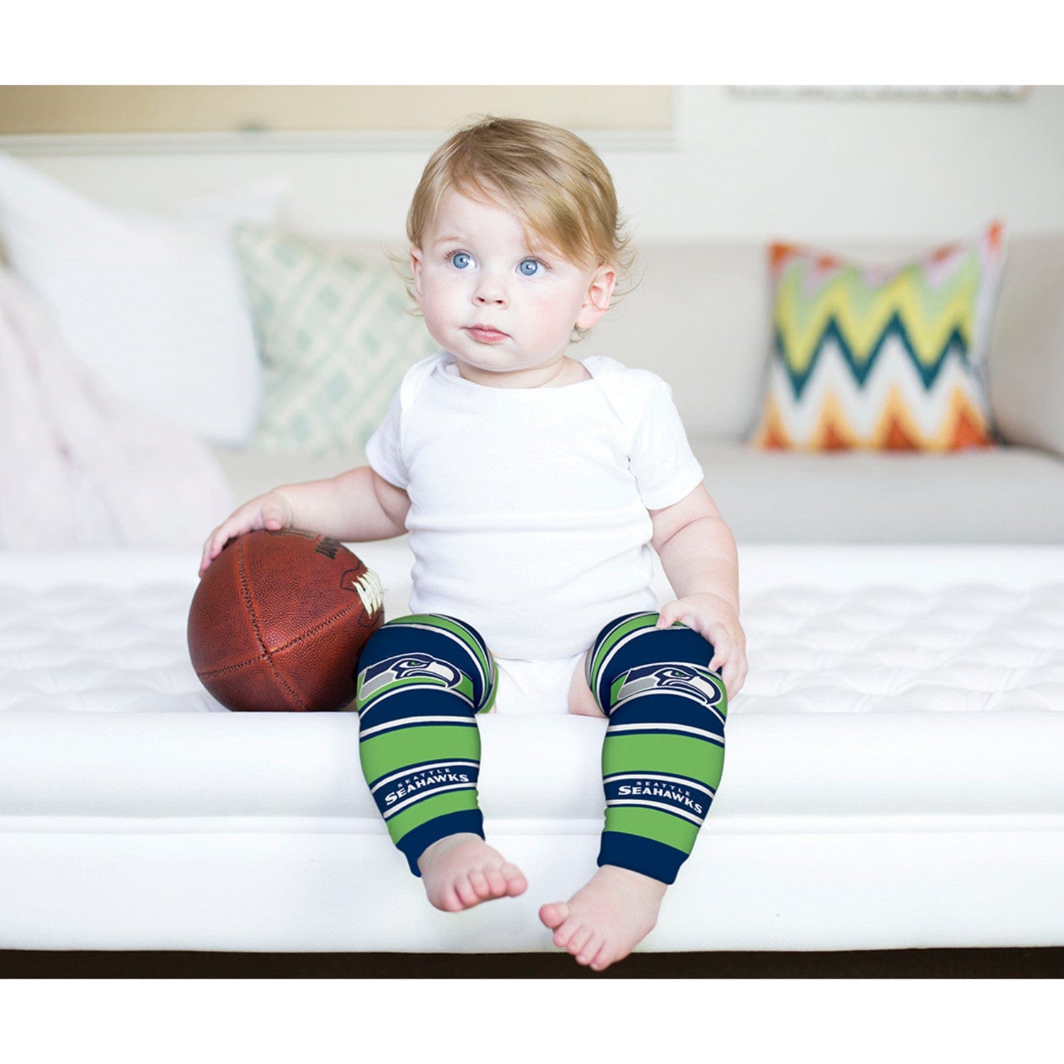 Seattle Seahawks Baby Leg Warmers - NFL Team Spirit for Little Fans - Sports Gifts, Sports Memorabilia, Sports Collectibles, Fan Shop