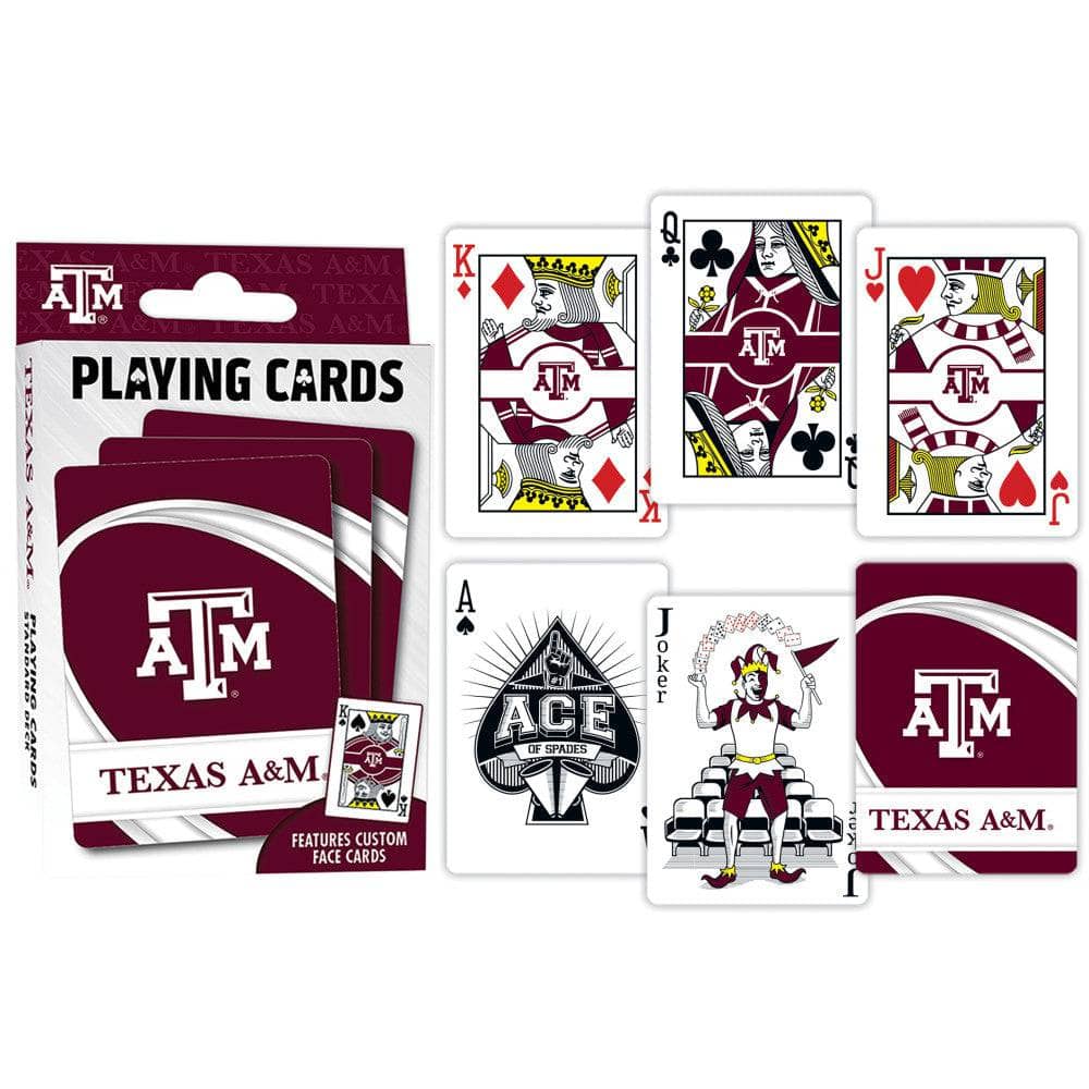 Texas A&M Aggies 54-Card Deck Playing Cards - Sports Gifts, Sports Memorabilia, Sports Collectibles, Fan Shop