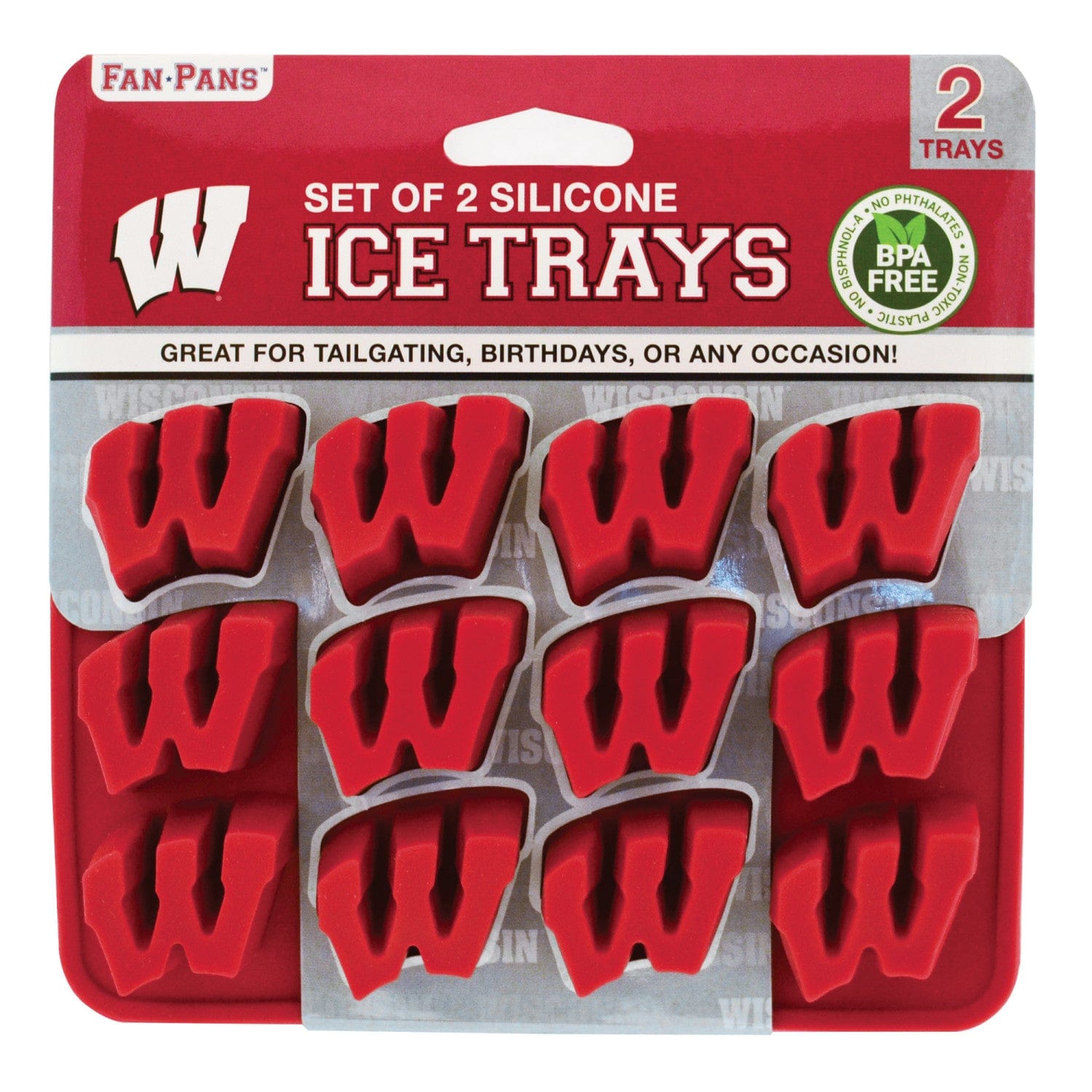 Wisconsin Badgers Silicone Ice Cube Tray