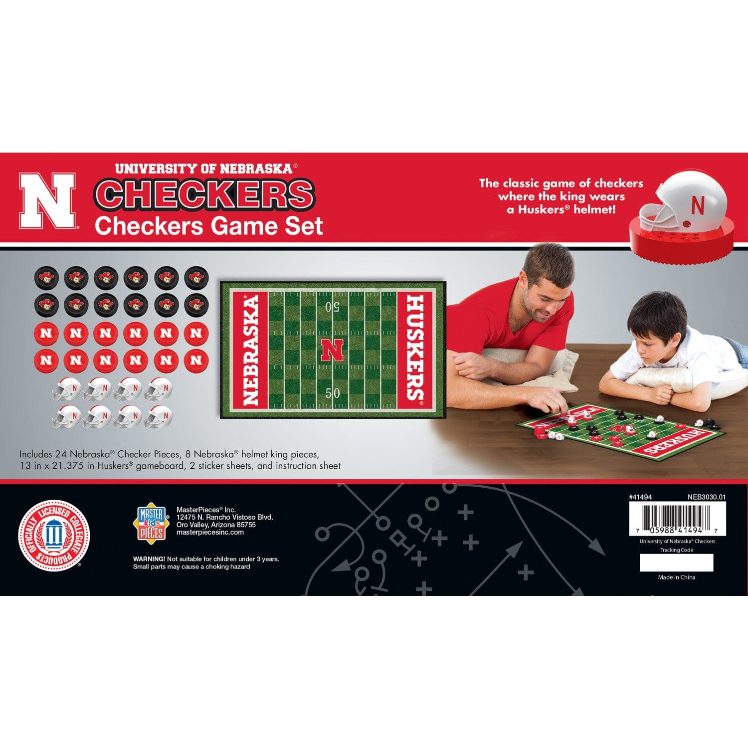 Nebraska Cornhuskers Checkers Game - Sports Gifts, Sports Memorabilia, Sports Collectibles, Fan Shop