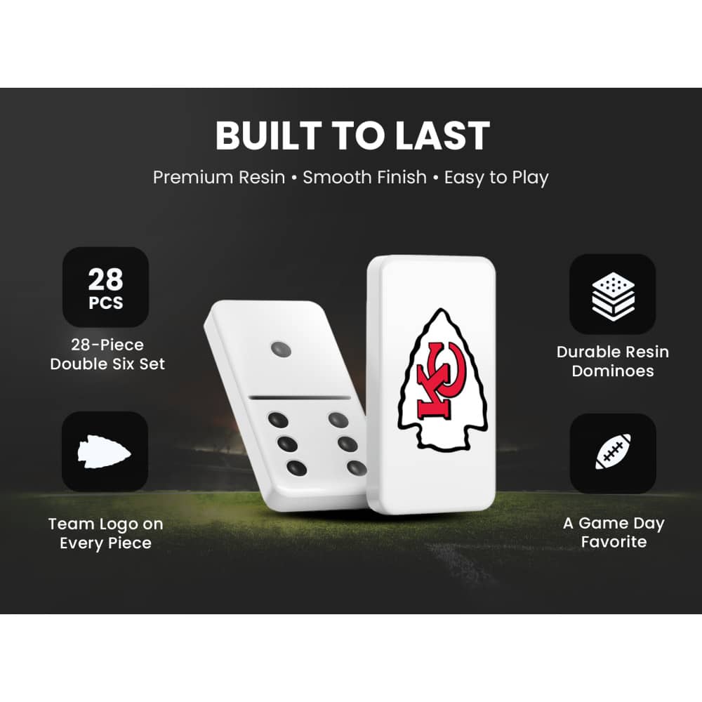 Kansas City Chiefs Dominoes - Sports Gifts, Sports Memorabilia, Sports Collectibles, Fan Shop