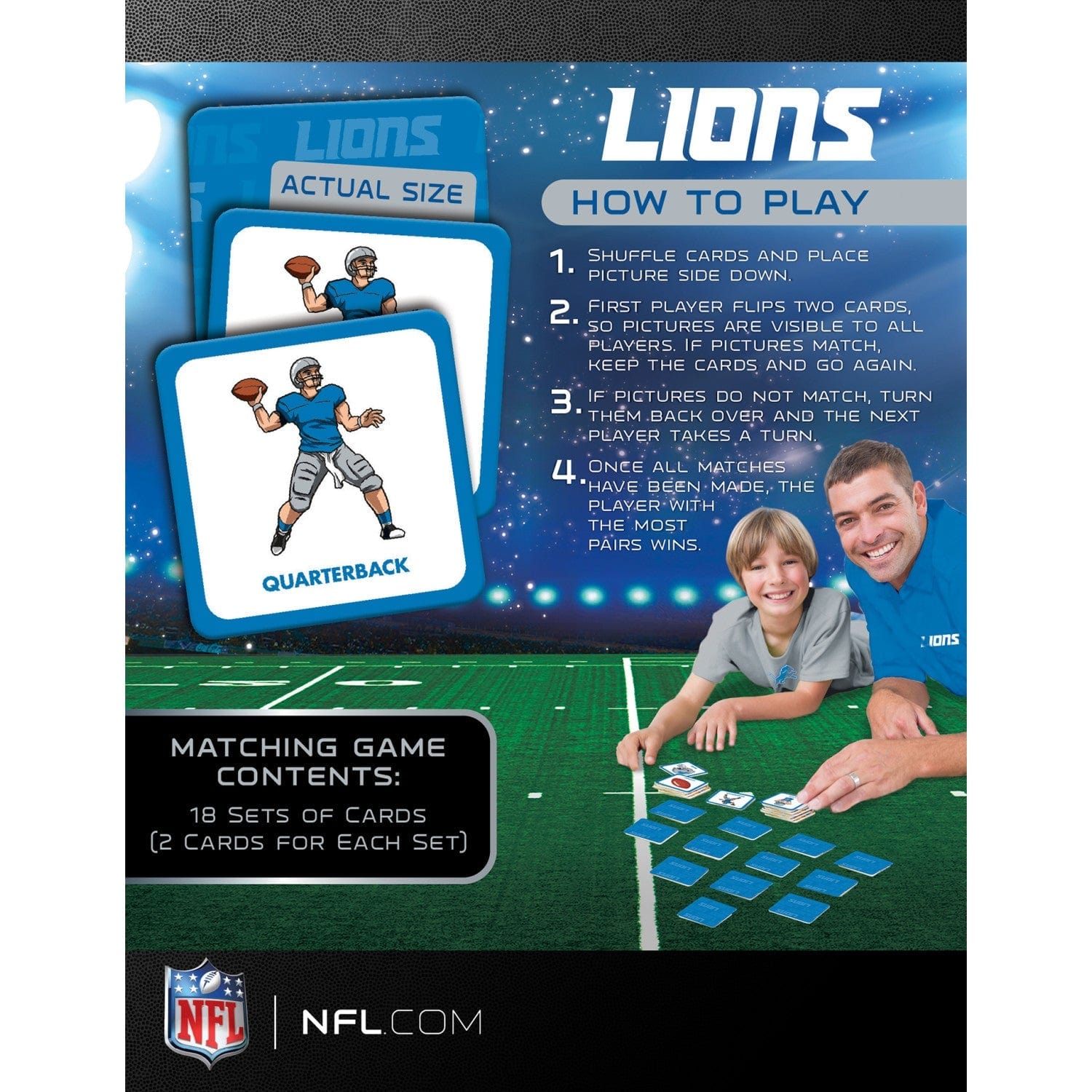 Detroit Lions Memory Match Game