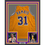 Framed Autographed/Signed Kurt Rambis 35x39 Los Angeles LA Yellow Basketball Jersey Beckett BAS COA