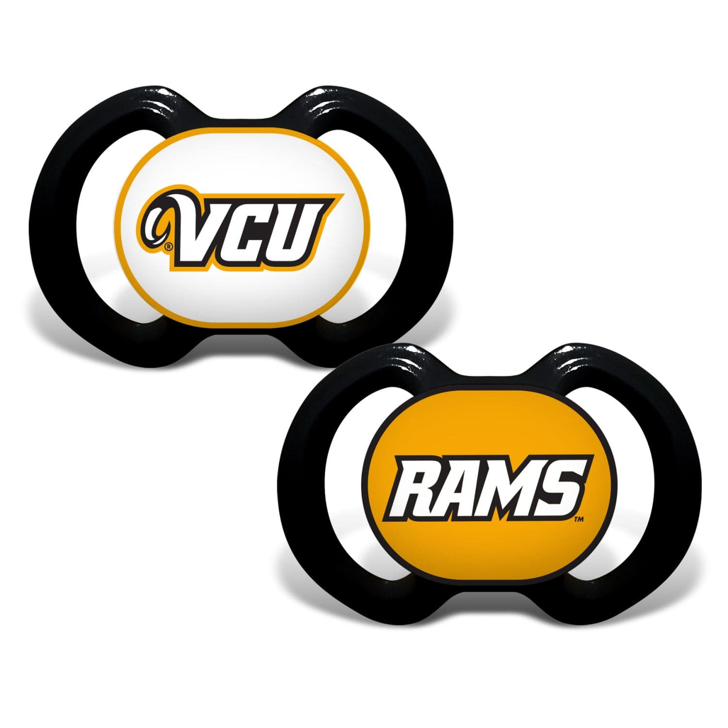 Virginia Commonwealth University Pacifier 2-Pack - Sports Gifts, Sports Memorabilia, Sports Collectibles, Fan Shop