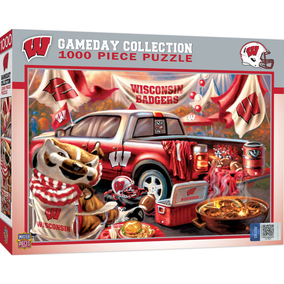 Wisconsin Badgers - Gameday 1000 Piece Jigsaw Puzzle - 757 Sports Collectibles
