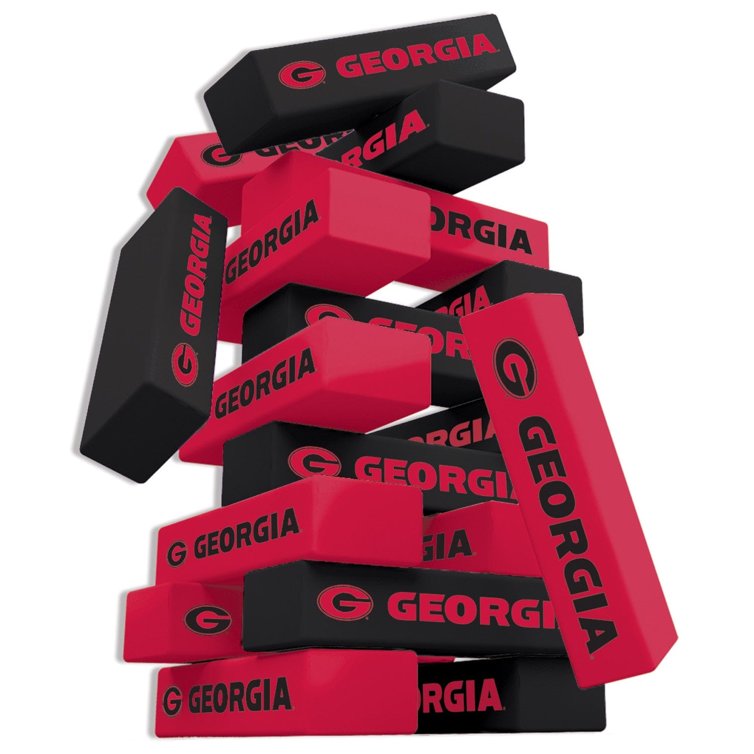 Georgia Bulldogs Tumble Tower Game - Sports Gifts, Sports Memorabilia, Sports Collectibles, Fan Shop