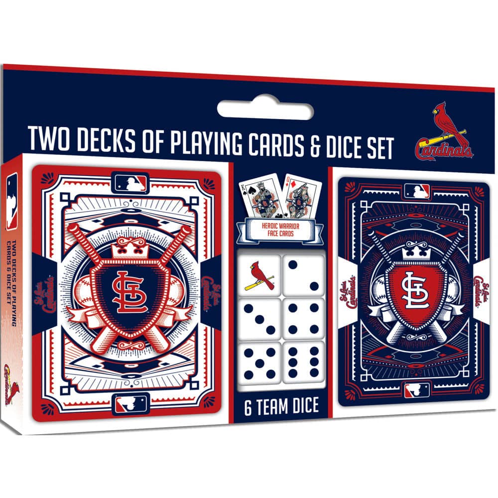 St. Louis Cardinals 2-Pack Playing Cards and Dice Set - Sports Gifts, Sports Memorabilia, Sports Collectibles, Fan Shop