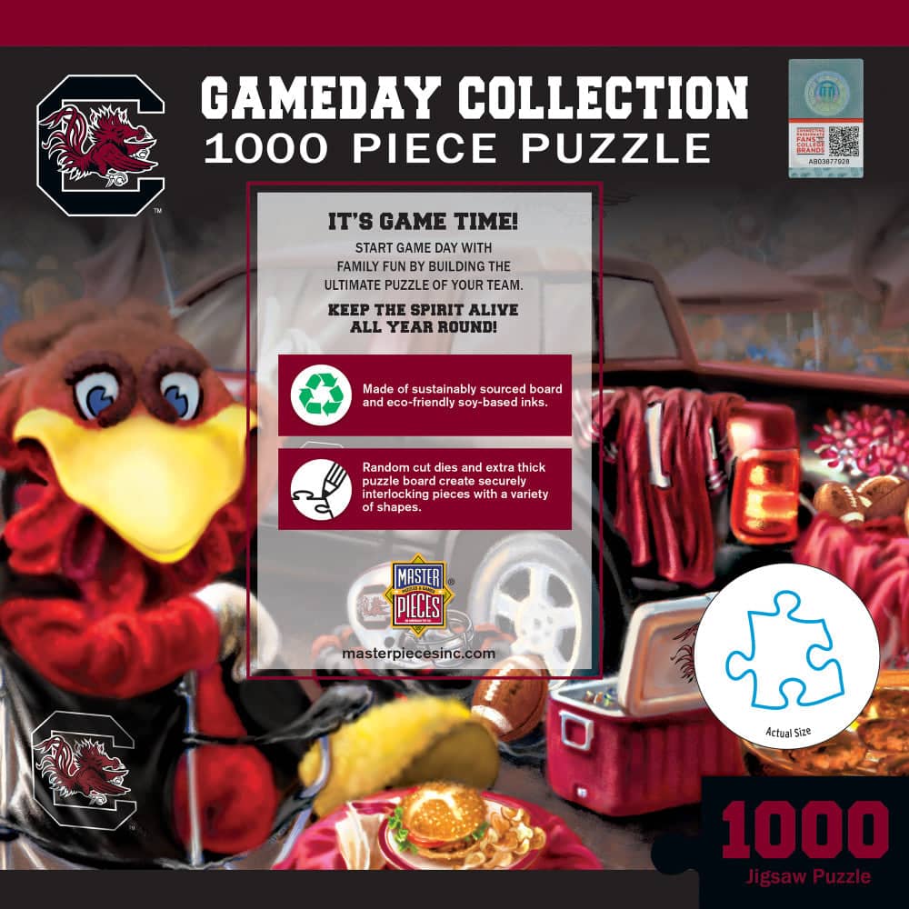 South Carolina Gamecocks Gameday 1000 Piece Jigsaw Puzzle - Sports Gifts, Sports Memorabilia, Sports Collectibles, Fan Shop