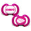 Kansas City Chiefs Pink Pacifier 2-Pack