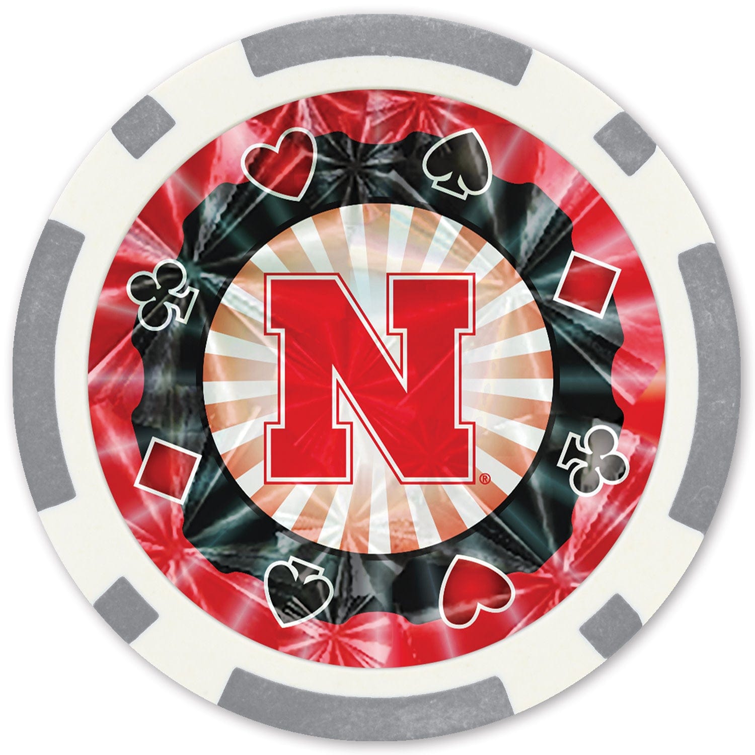 Nebraska Cornhuskers 20 Piece Poker Chip Set - Sports Gifts, Sports Memorabilia, Sports Collectibles, Fan Shop