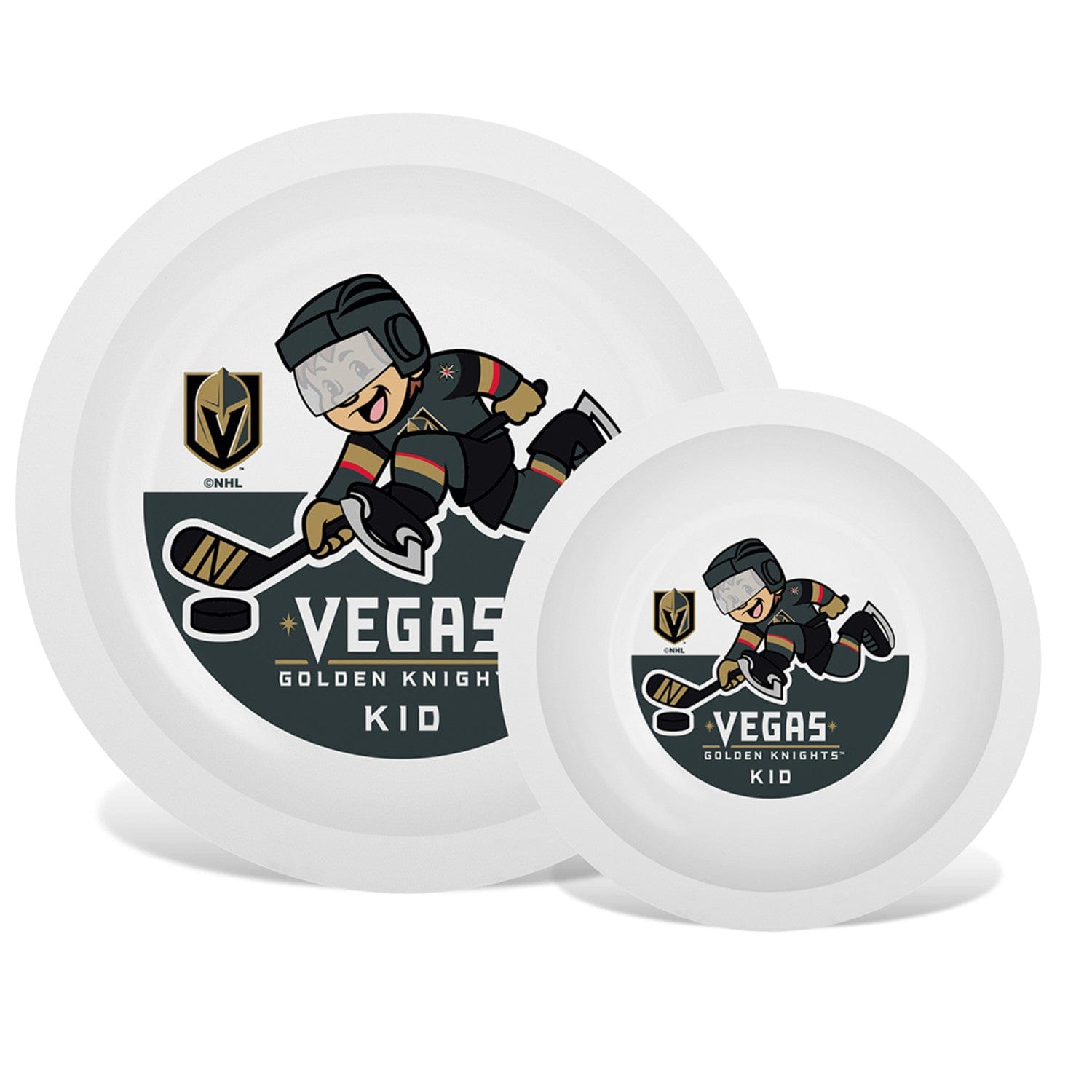 Las Vegas Golden Knights Baby Plate & Bowl Set - Sports Gifts, Sports Memorabilia, Sports Collectibles, Fan Shop