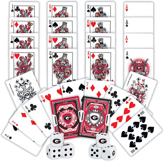 Georgia Bulldogs - 2-Pack Playing Cards & Dice Set - 757 Sports Collectibles