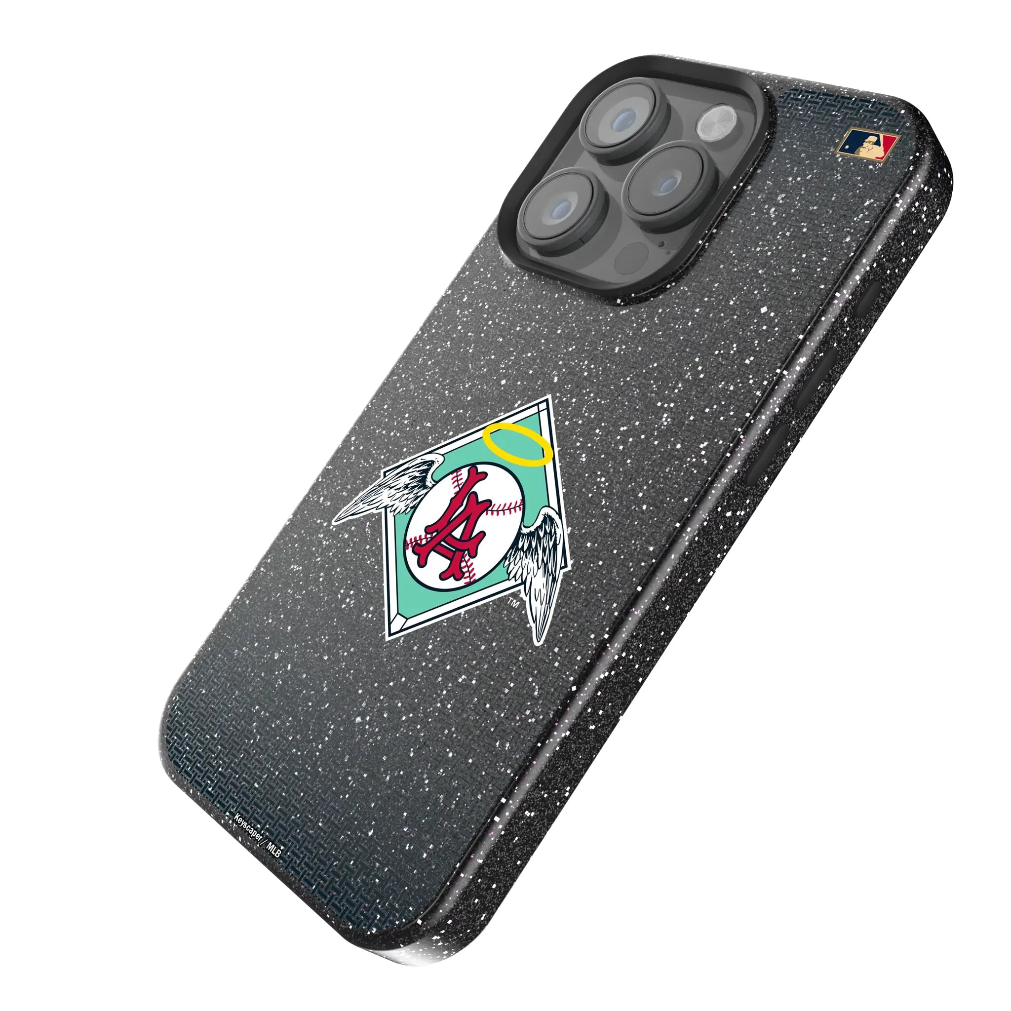 LA Angels 1961-1965 - Cooperstown Collection Linen Bling Phone Case for Apple iPhone