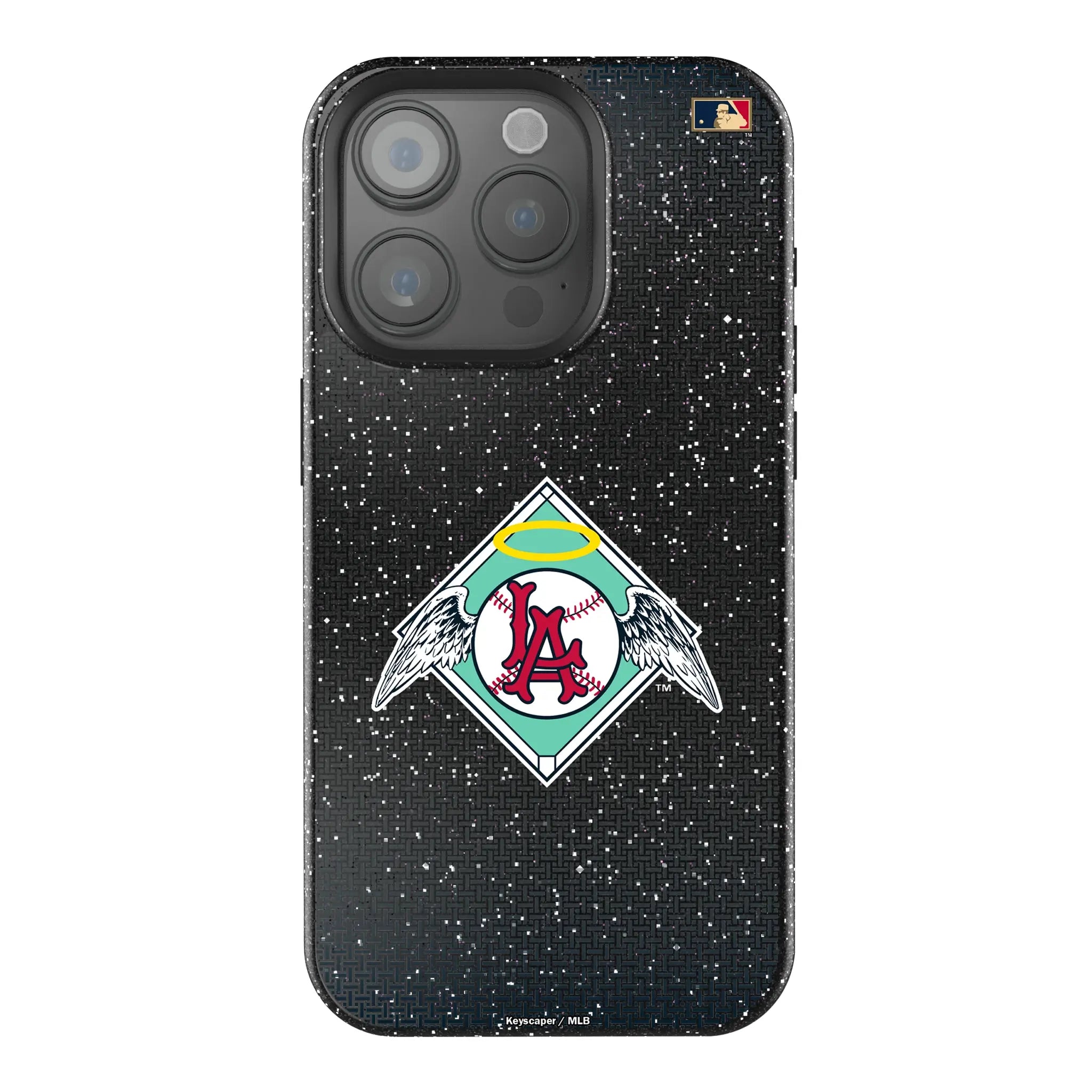 LA Angels 1961-1965 - Cooperstown Collection Linen Bling Phone Case for Apple iPhone