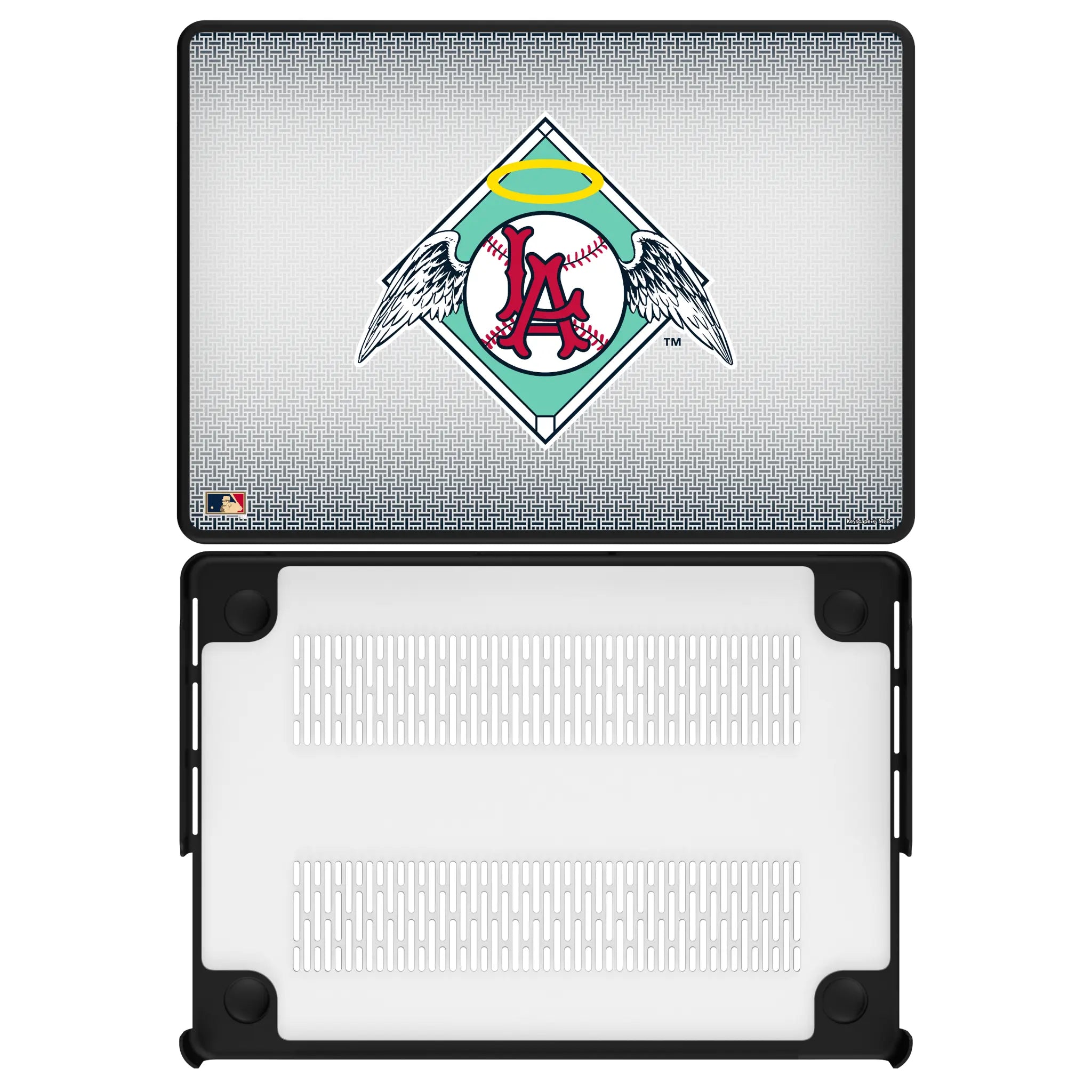 LA Angels 1961-1965 - Cooperstown Collection Linen Laptop Case for Apple MacBook