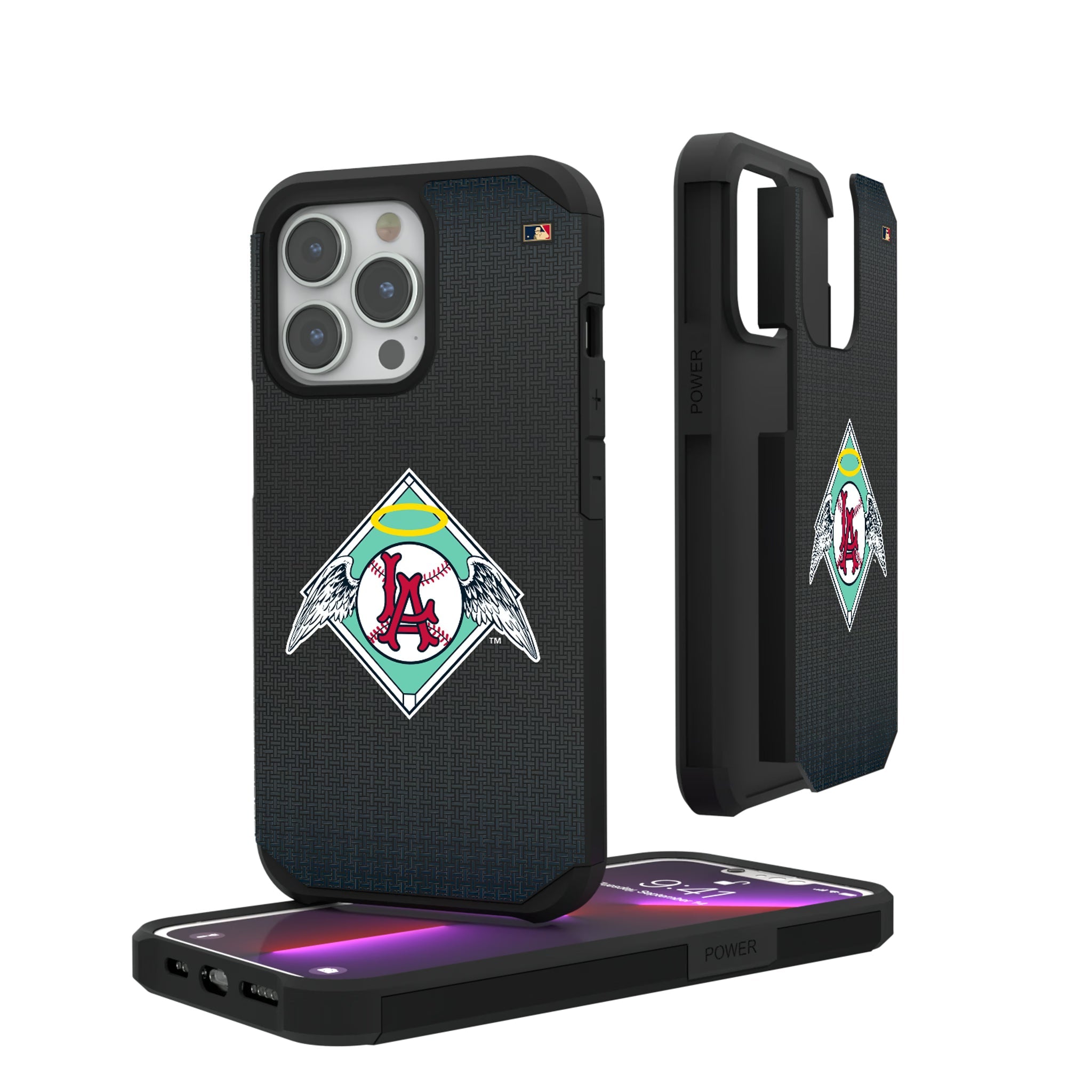 LA Angels 1961-1965 - Cooperstown Collection Linen Rugged Phone Case - Sports Gifts, Sports Memorabilia, Sports Collectibles, Fan Shop