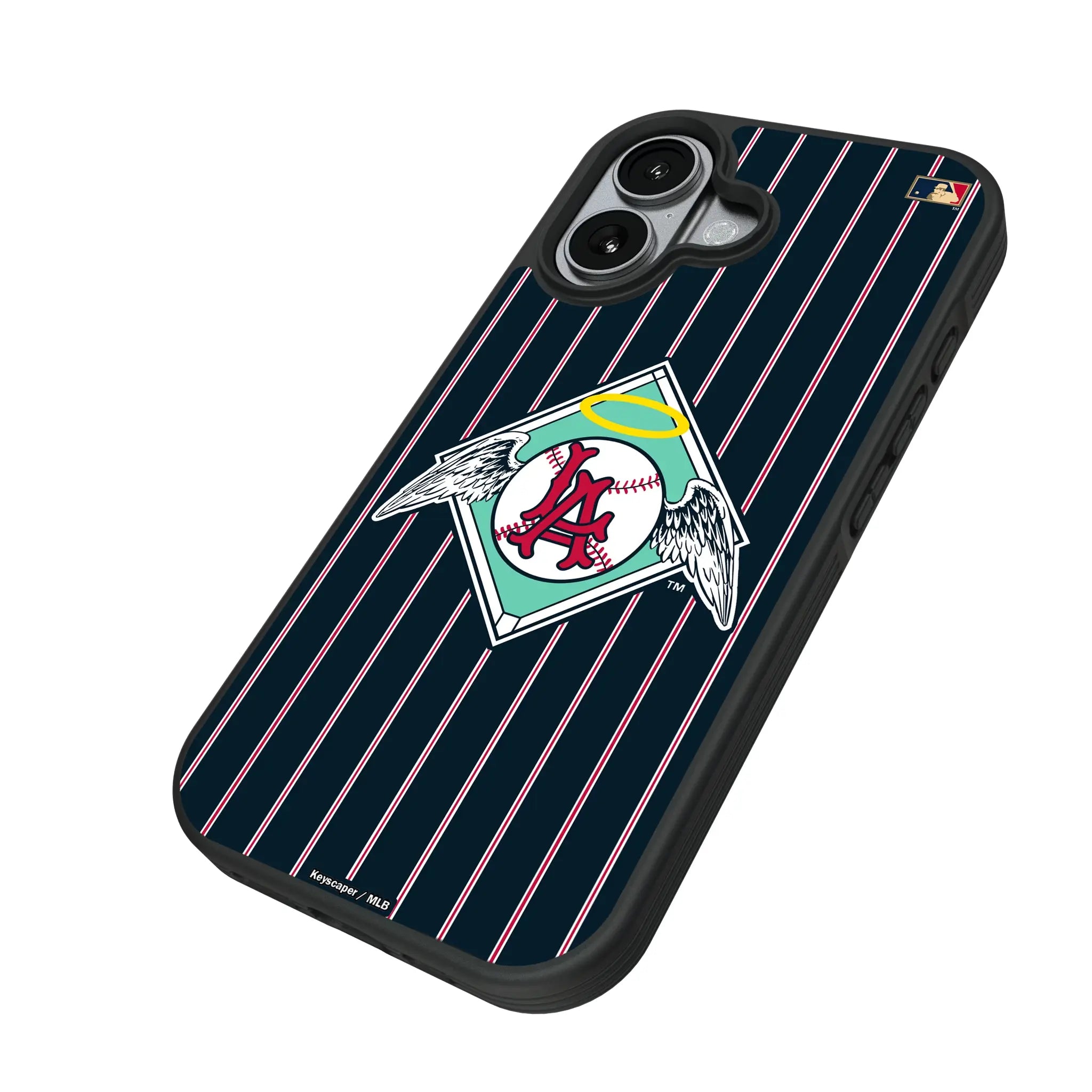 LA Angels 1961-1965 - Cooperstown Collection Pinstripe Bump Phone Case