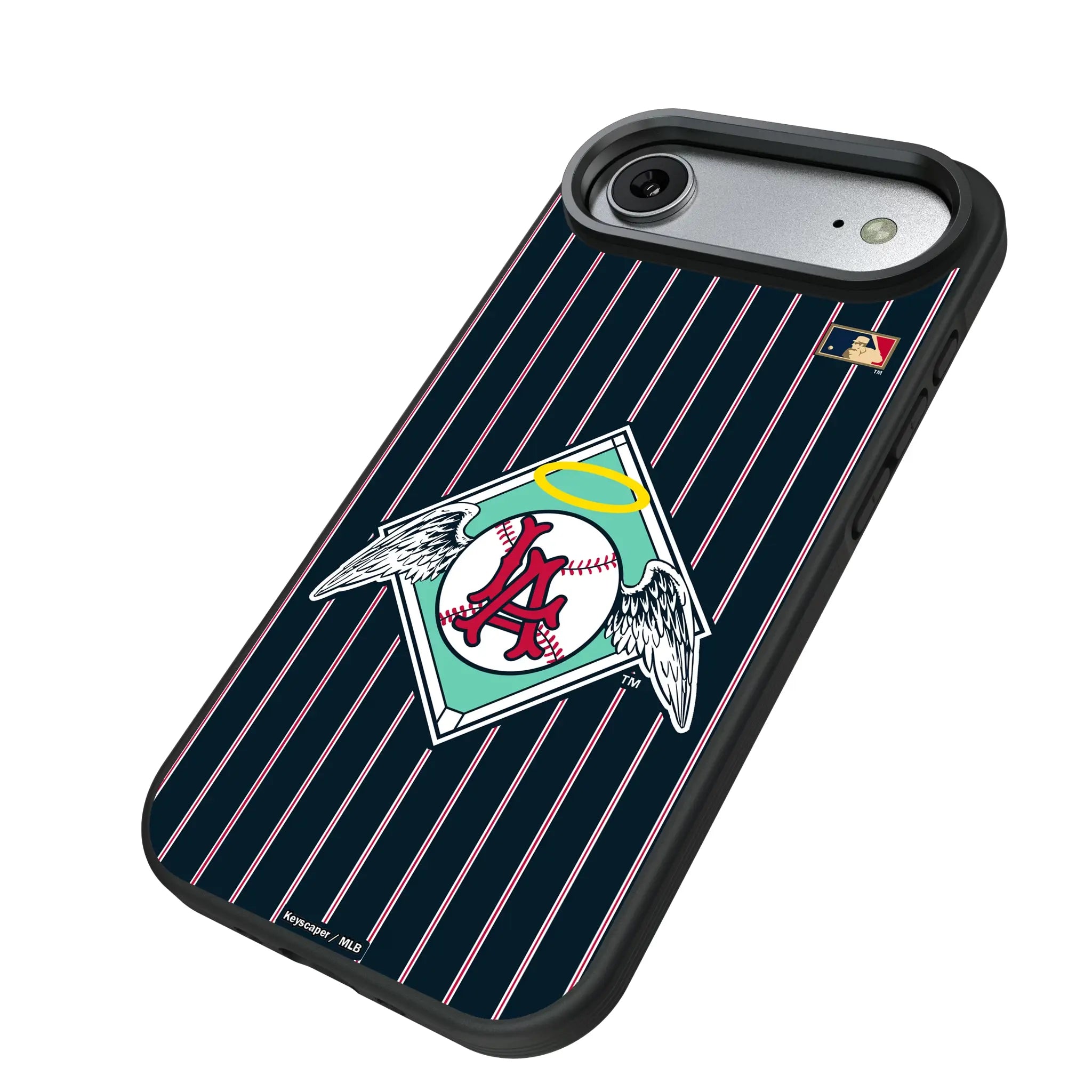 LA Angels 1961-1965 - Cooperstown Collection Pinstripe Bump Phone Case