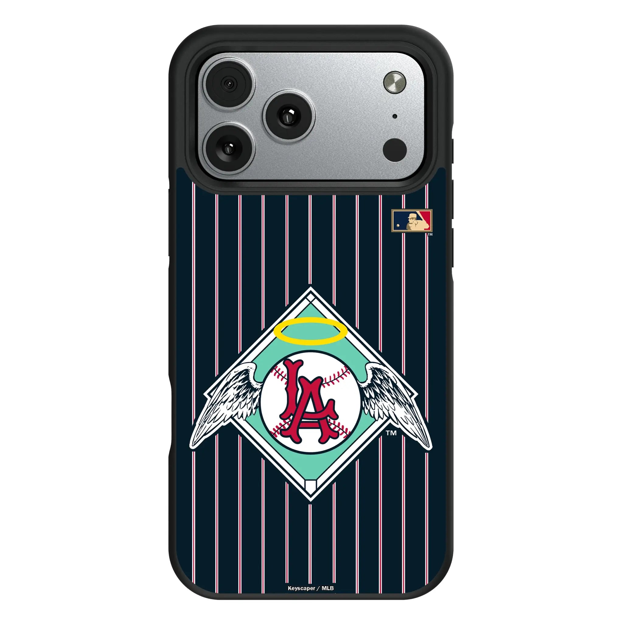 LA Angels 1961-1965 - Cooperstown Collection Pinstripe Bump Phone Case