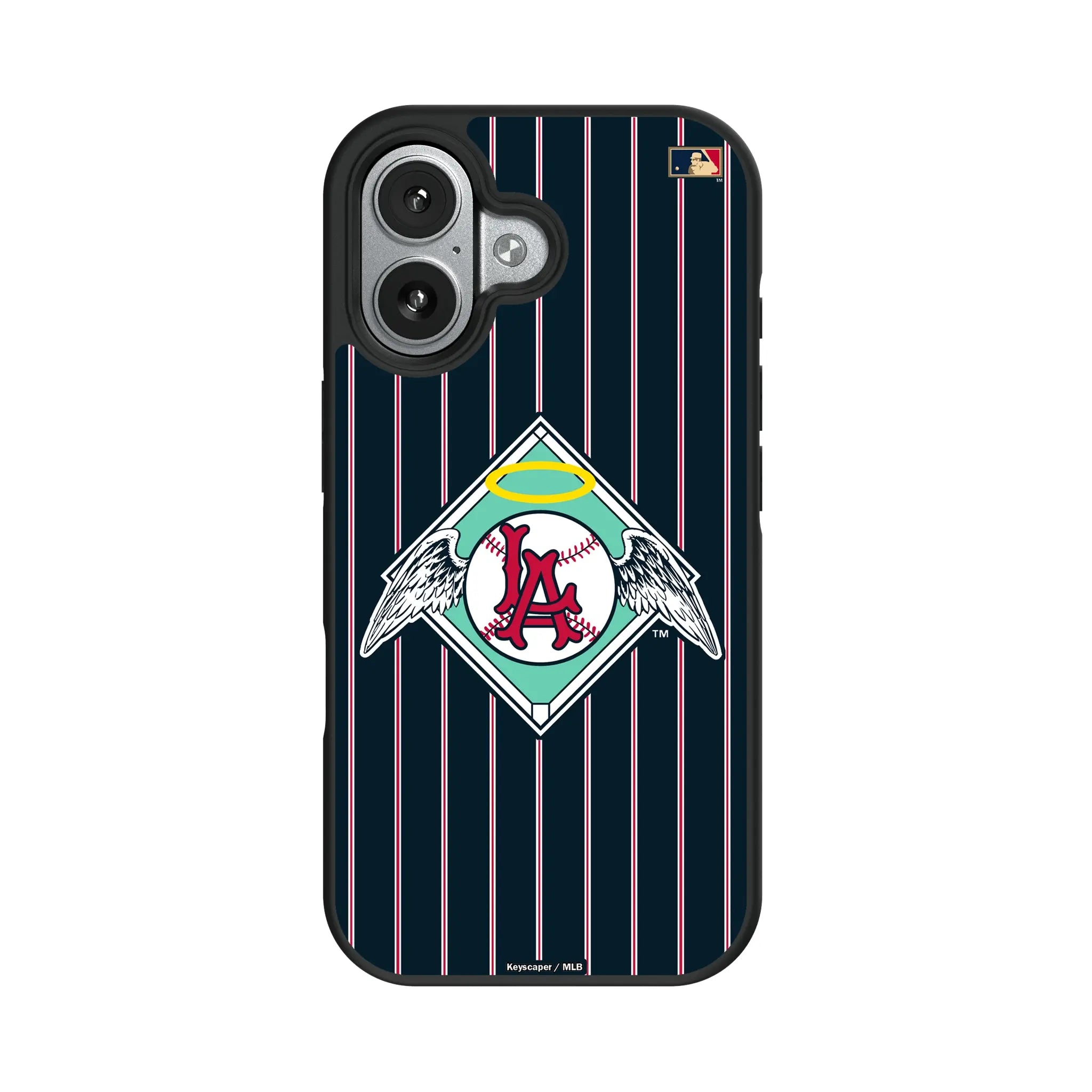 LA Angels 1961-1965 - Cooperstown Collection Pinstripe Bump Phone Case