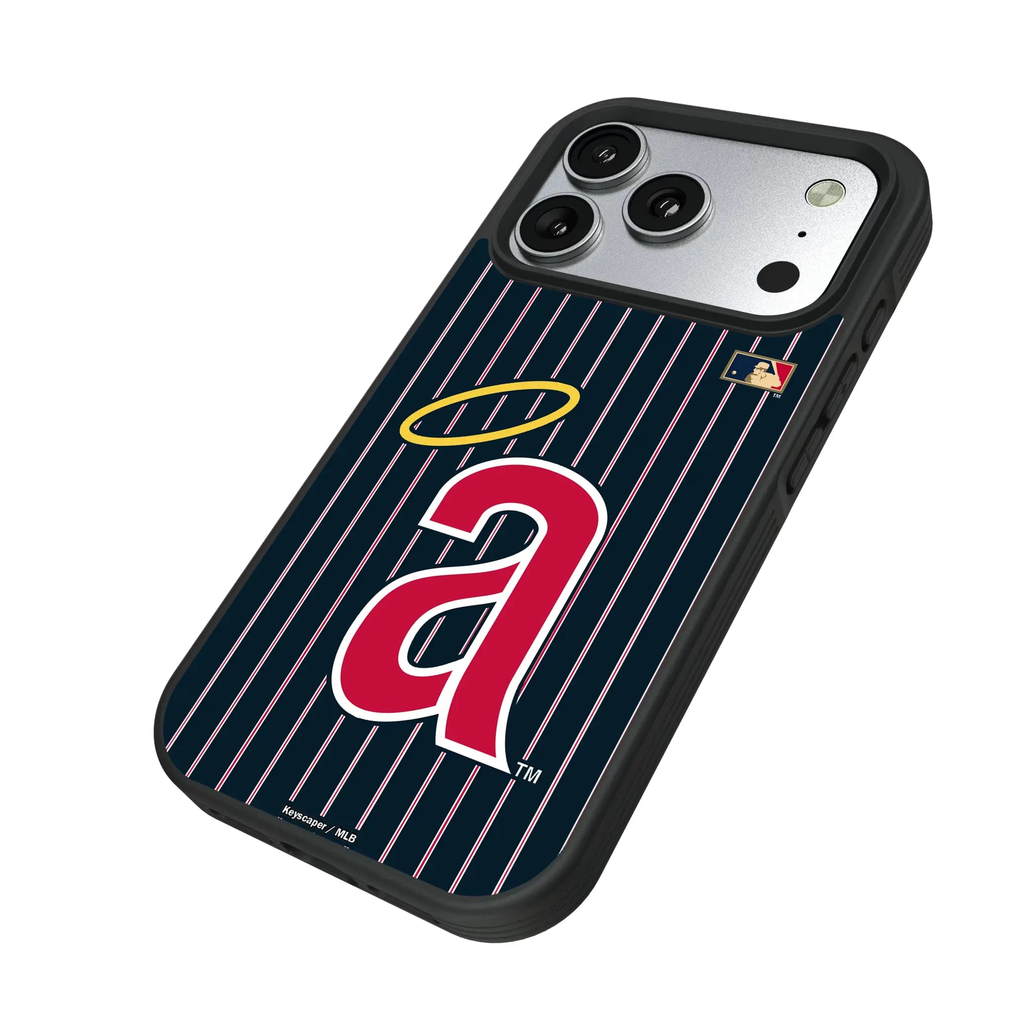 LA Angels 1971 - Cooperstown Collection Pinstripe Bump Phone Case