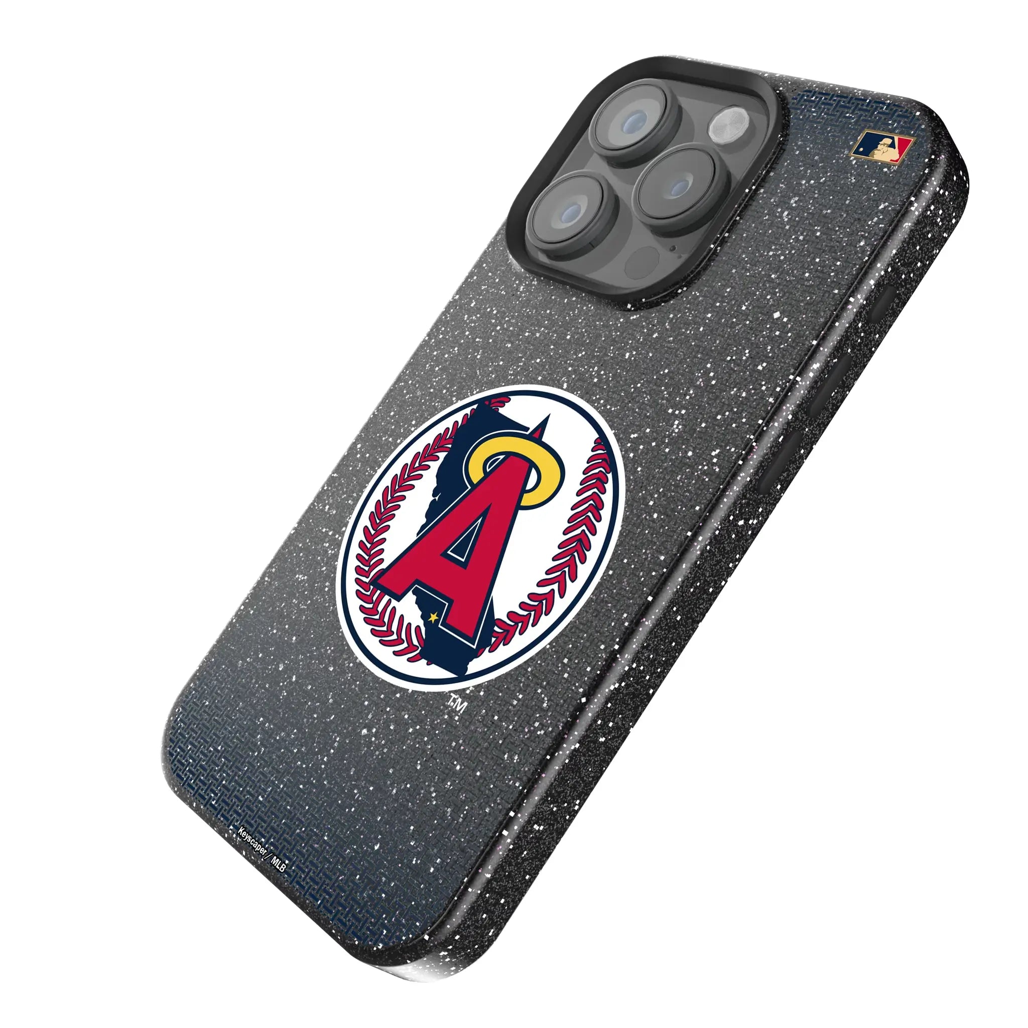 LA Angels 1986-1992 - Cooperstown Collection Linen Bling Phone Case for Apple iPhone