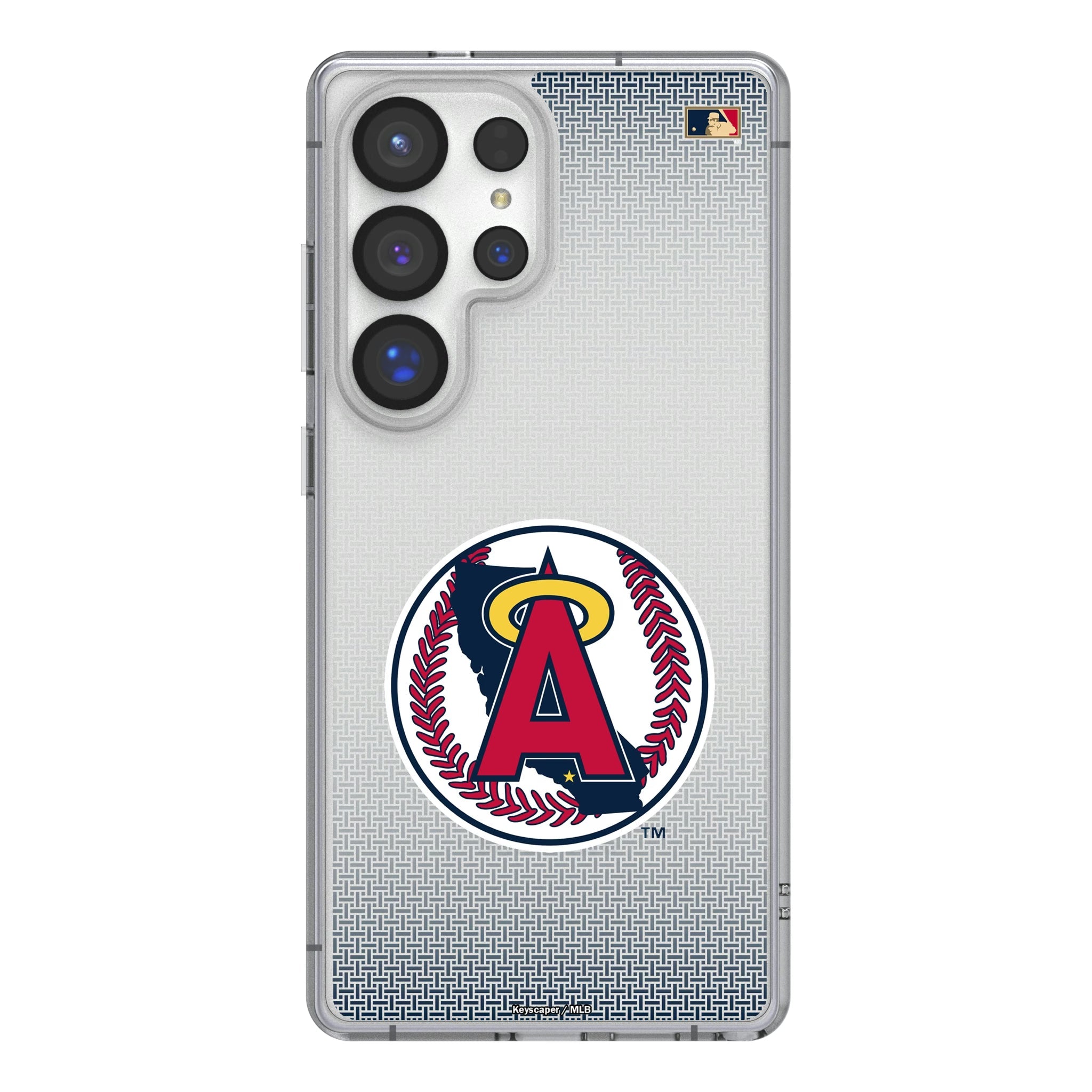 LA Angels 1986-1992 - Cooperstown Collection Linen Clear Phone Case for Samsung Galaxy
