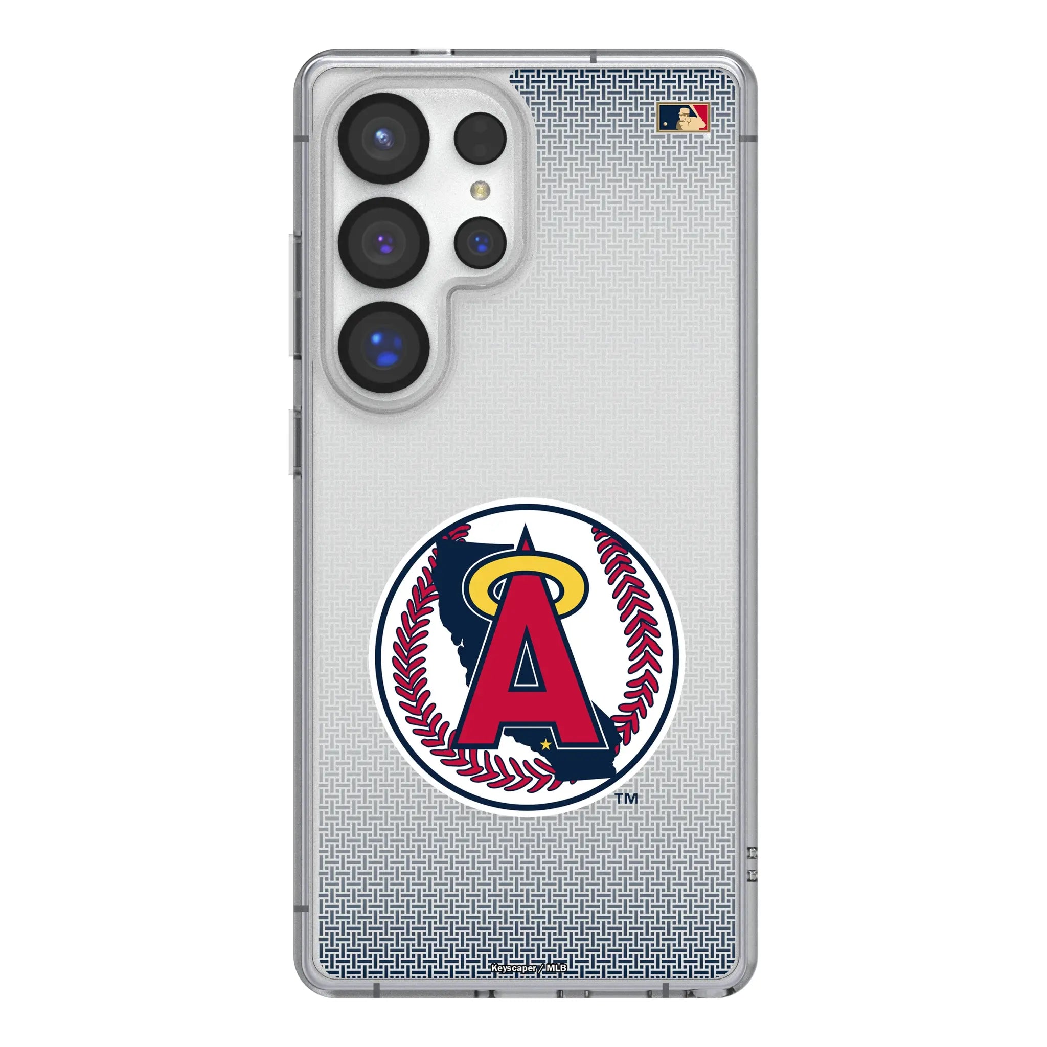 LA Angels 1986-1992 - Cooperstown Collection Linen Clear Phone Case for Samsung Galaxy