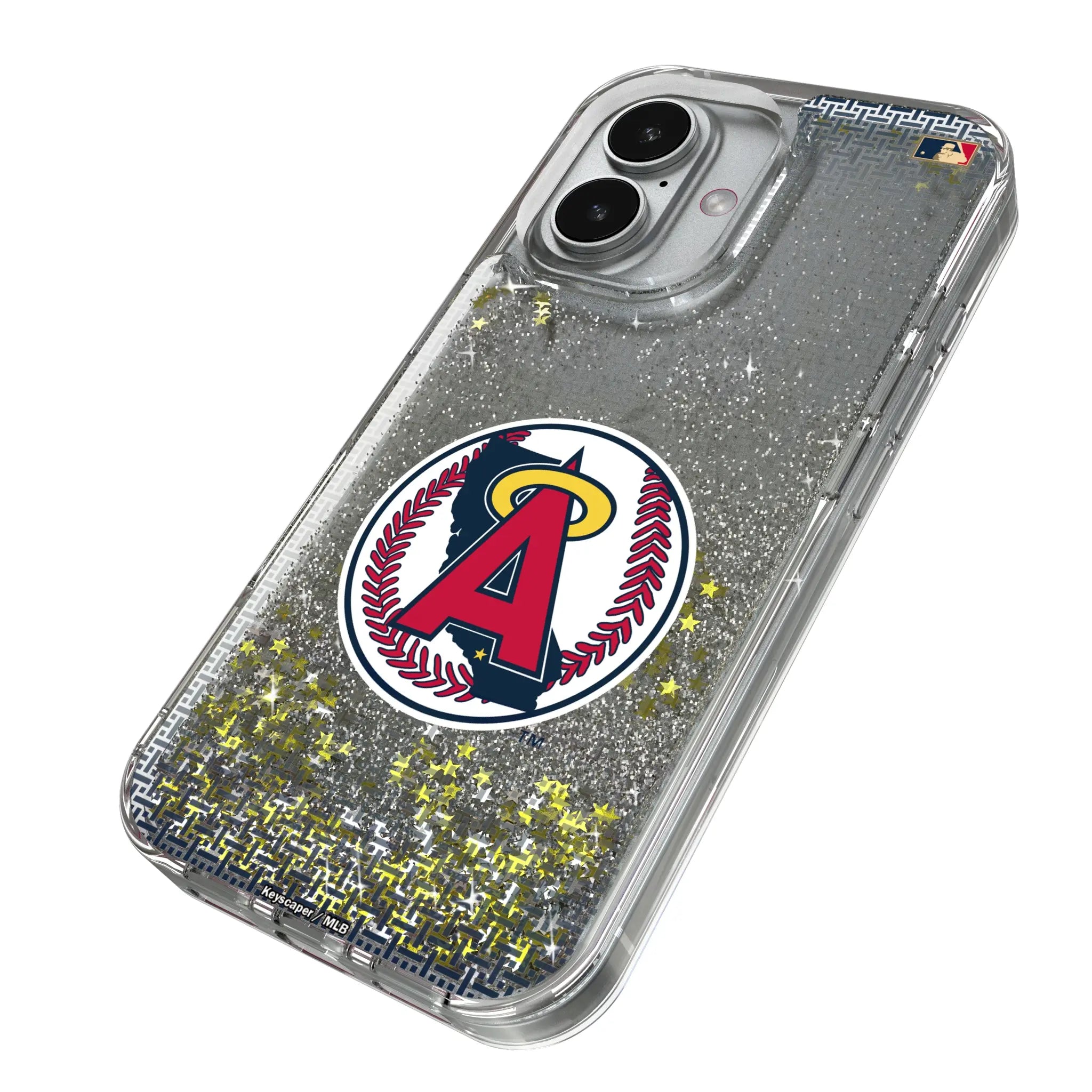 LA Angels 1986-1992 - Cooperstown Collection Linen Glitter Phone Case