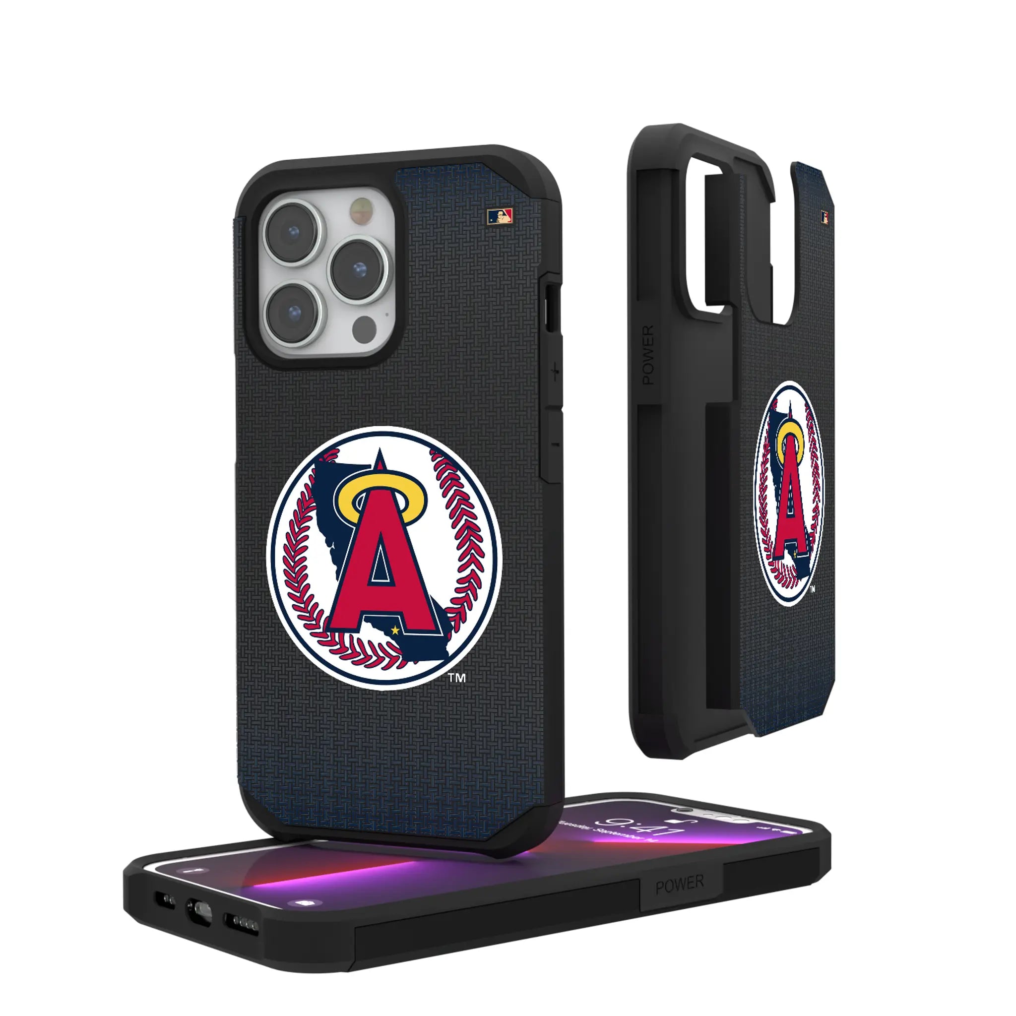 LA Angels 1986-1992 - Cooperstown Collection Linen Rugged Phone Case