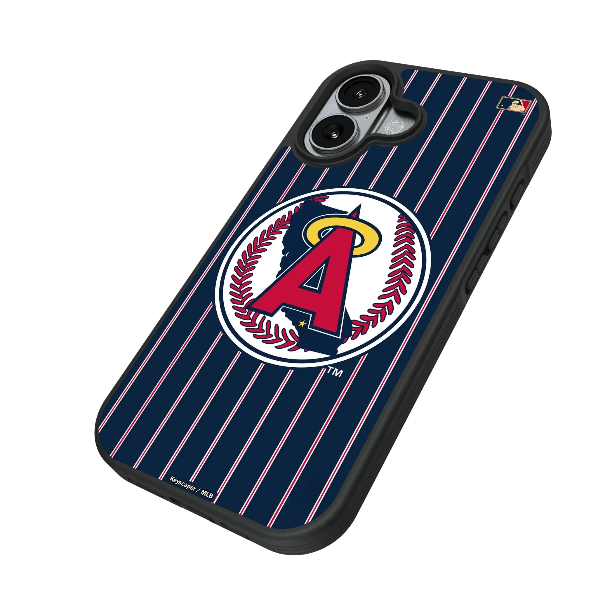 LA Angels 1986-1992 - Cooperstown Collection Pinstripe Bump Phone Case