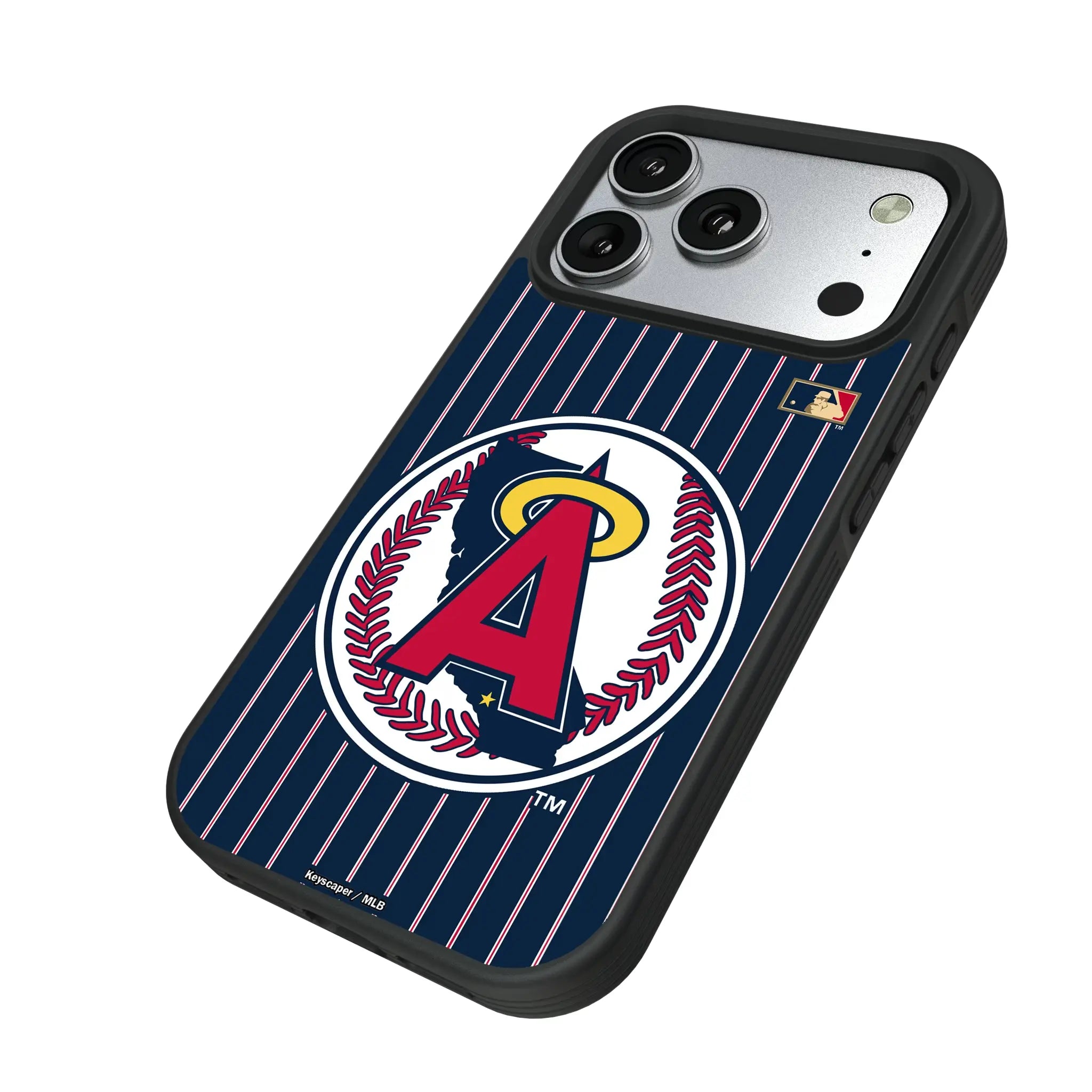 LA Angels 1986-1992 - Cooperstown Collection Pinstripe Bump Phone Case